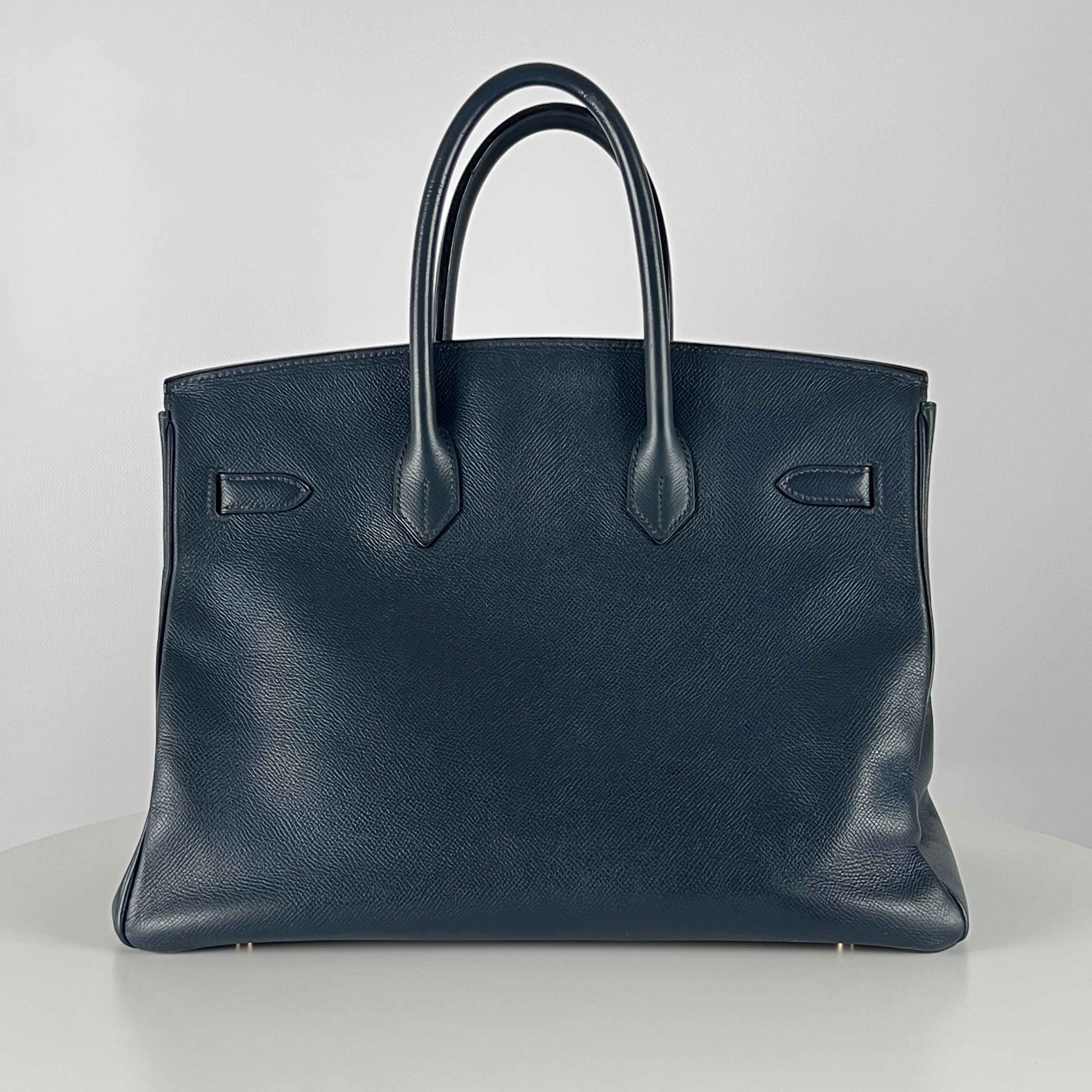 Sac à main HERMÈS Birkin cuir epsom navy