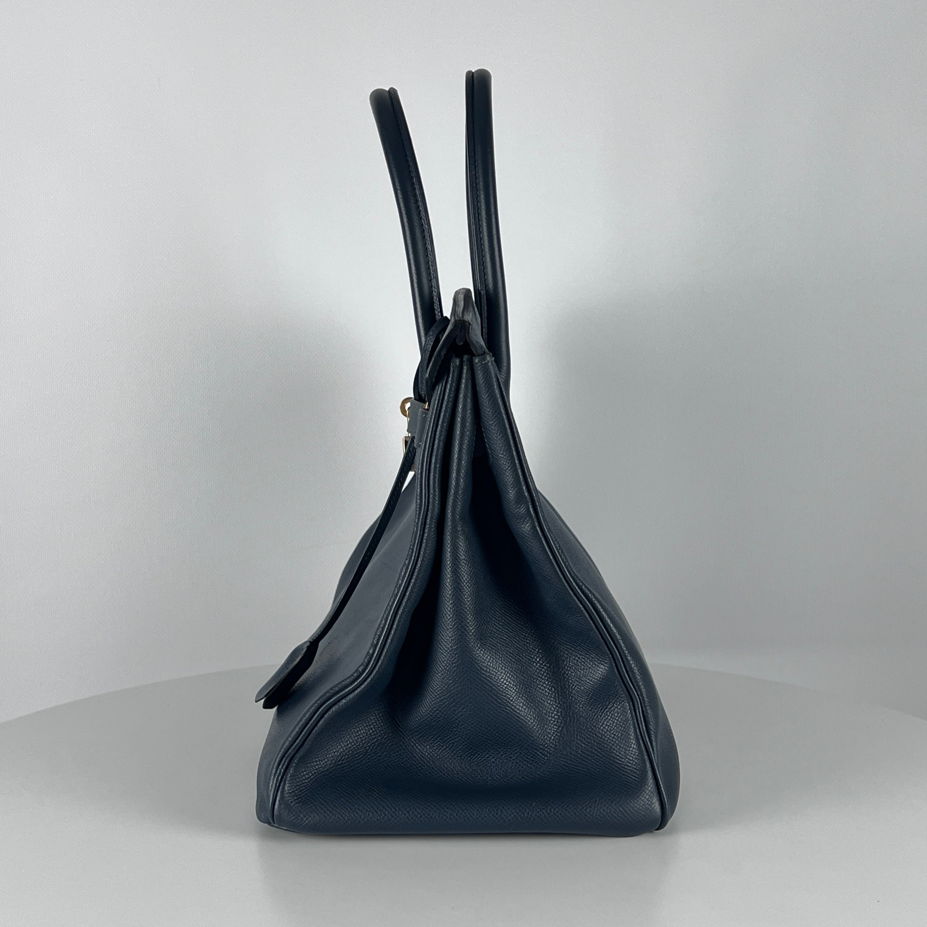 Sac à main HERMÈS Birkin cuir epsom navy