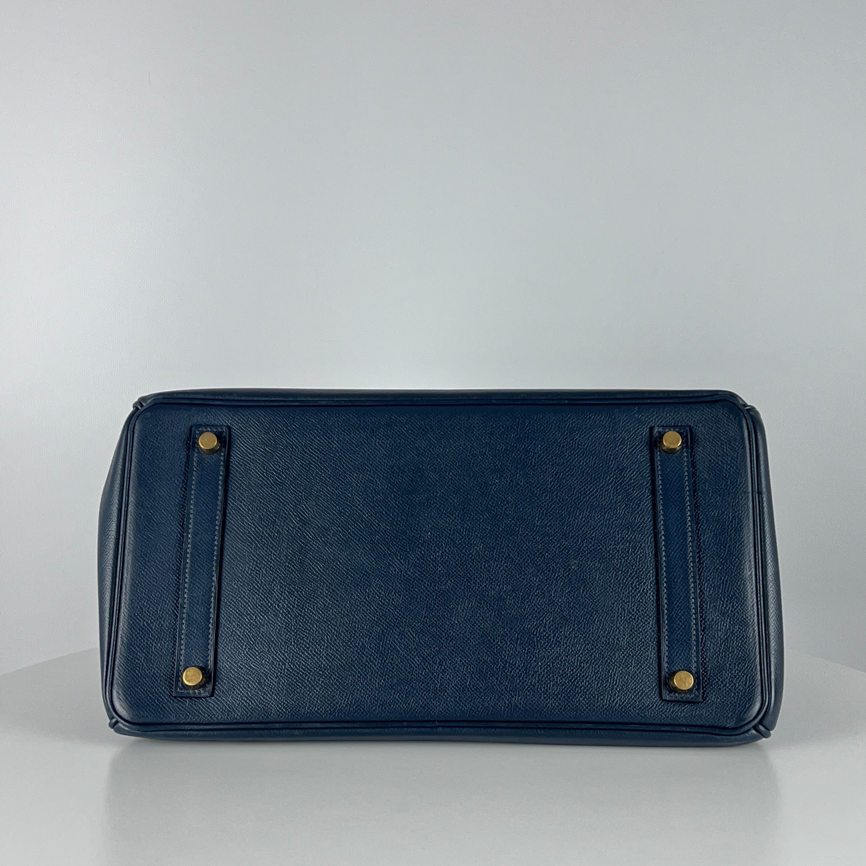 Sac à main HERMÈS Birkin cuir epsom navy