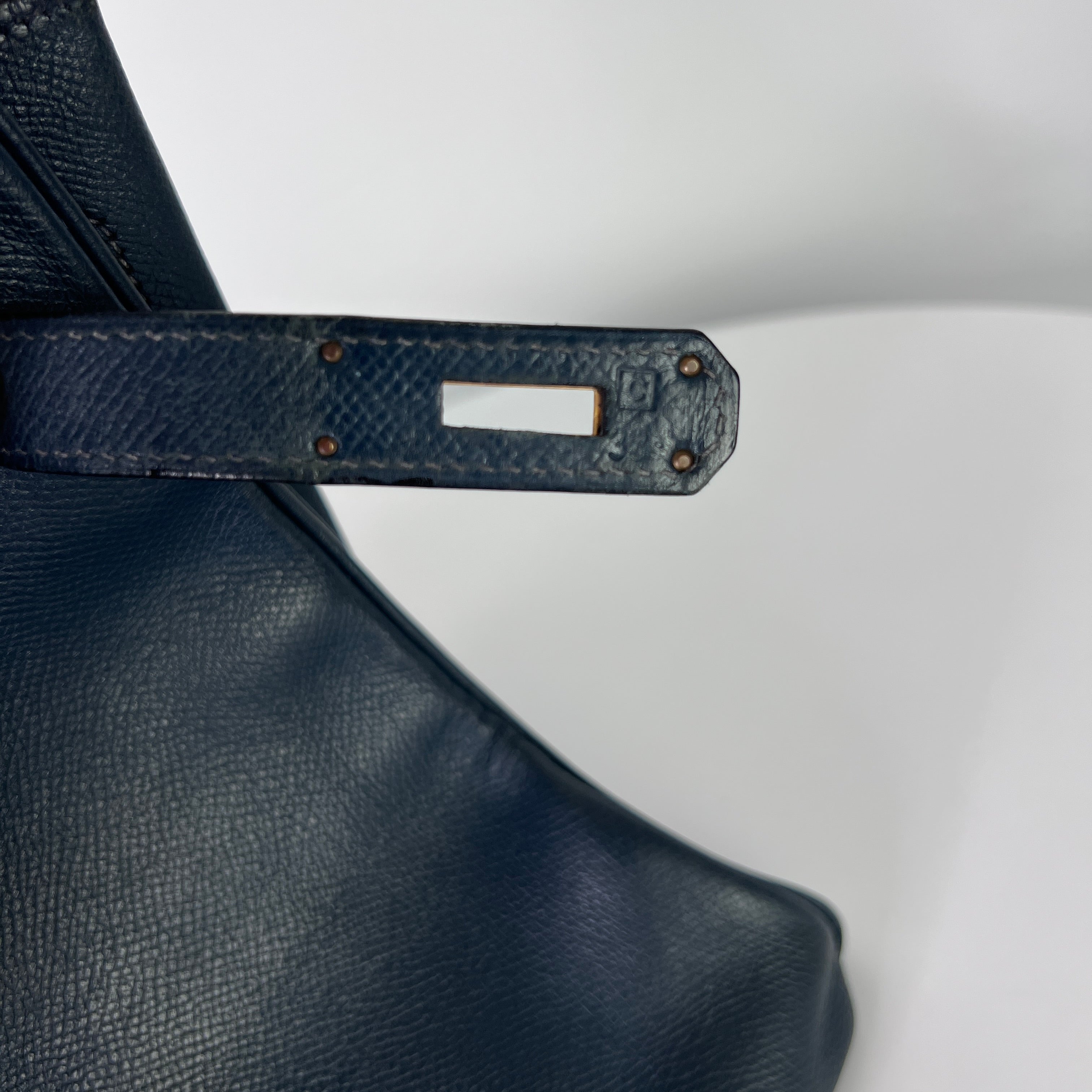 Sac à main HERMÈS Birkin cuir epsom navy