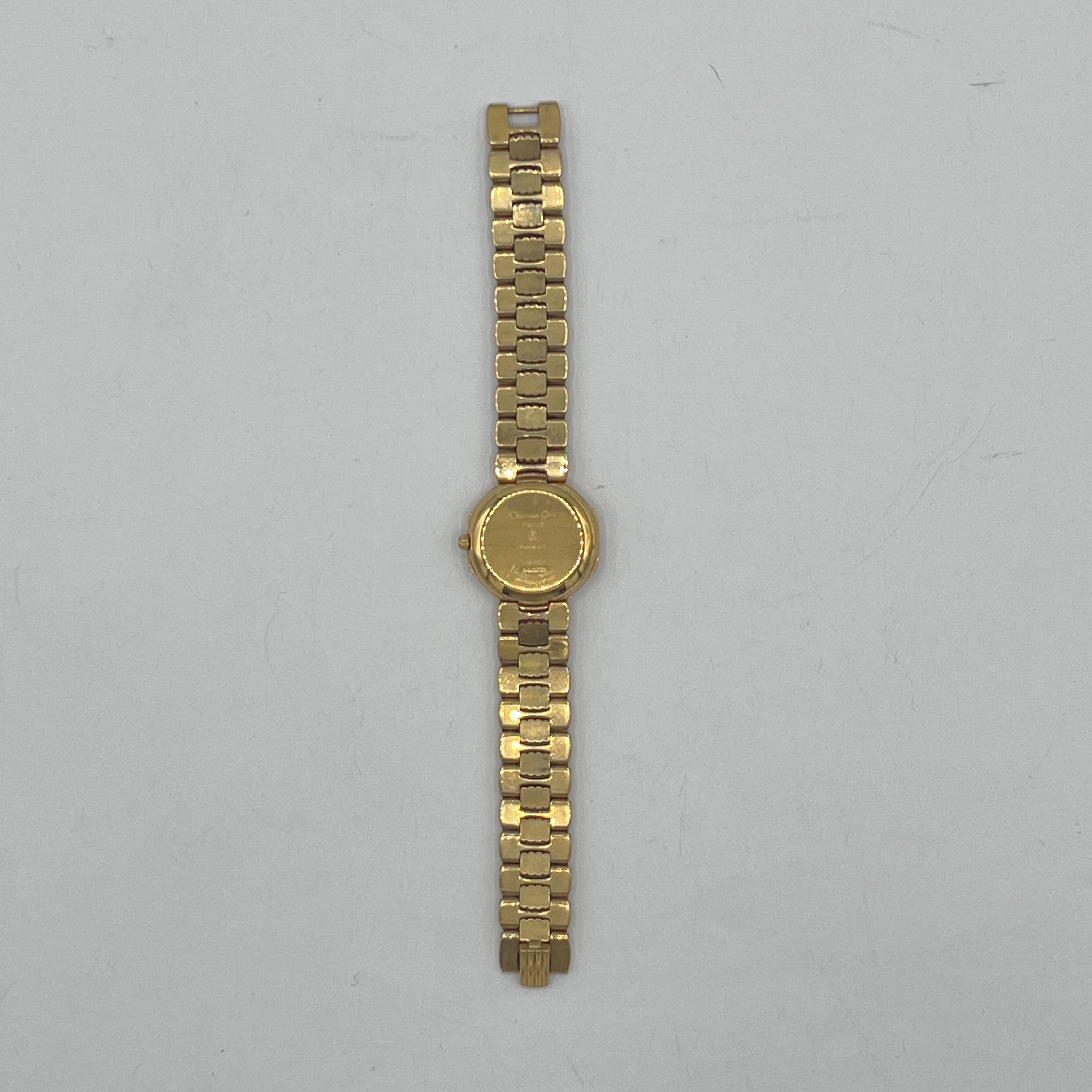Montre DIOR Octagon plaqué or Doré