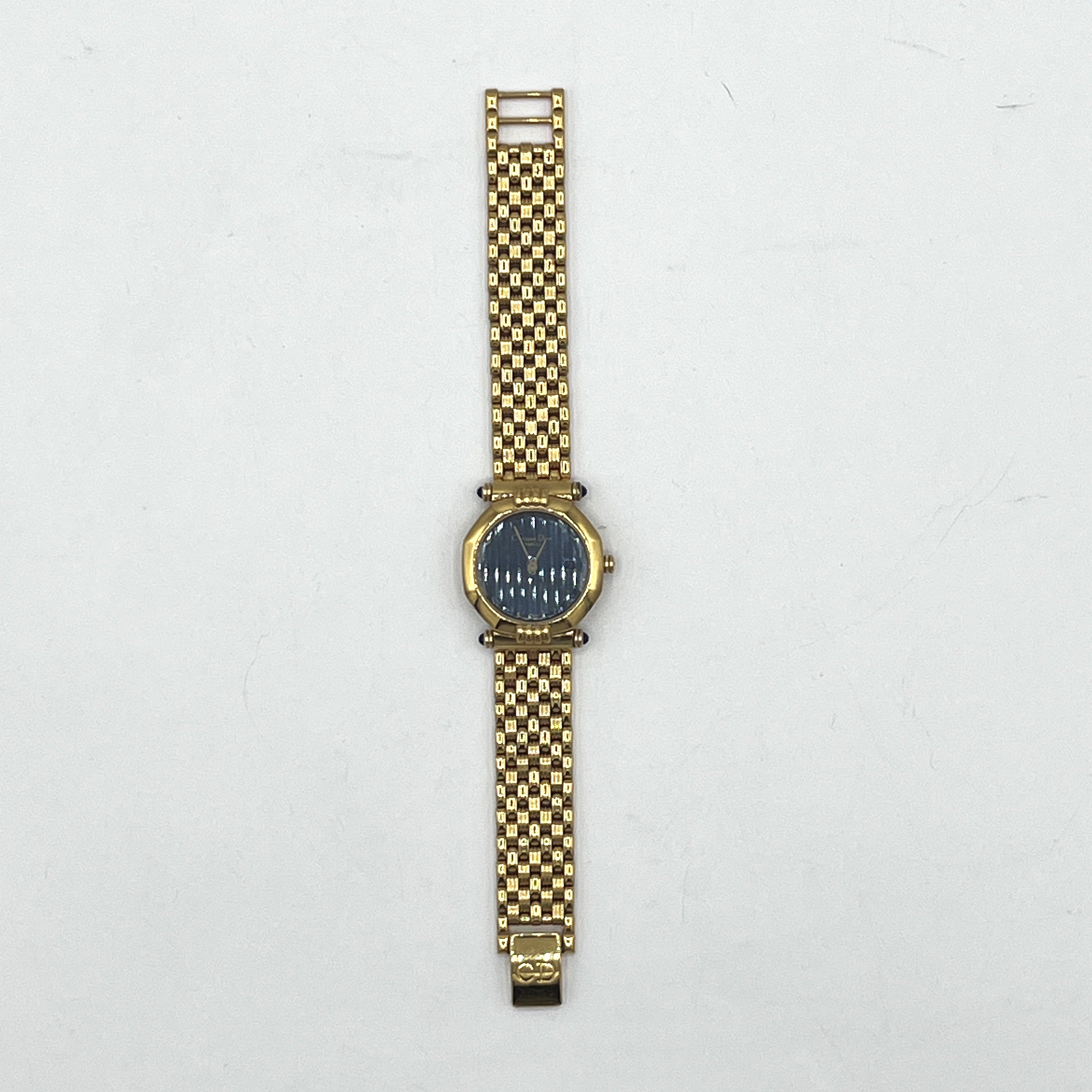 Montre DIOR Octagon plaqué or Doré