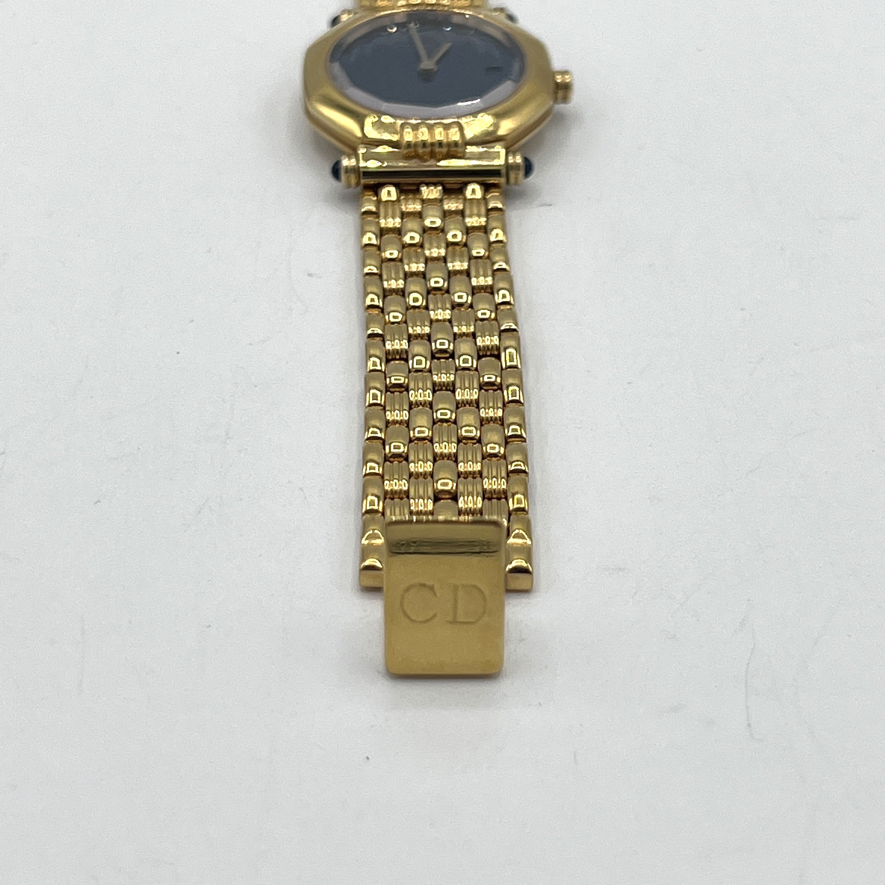Montre DIOR Octagon plaqué or Doré