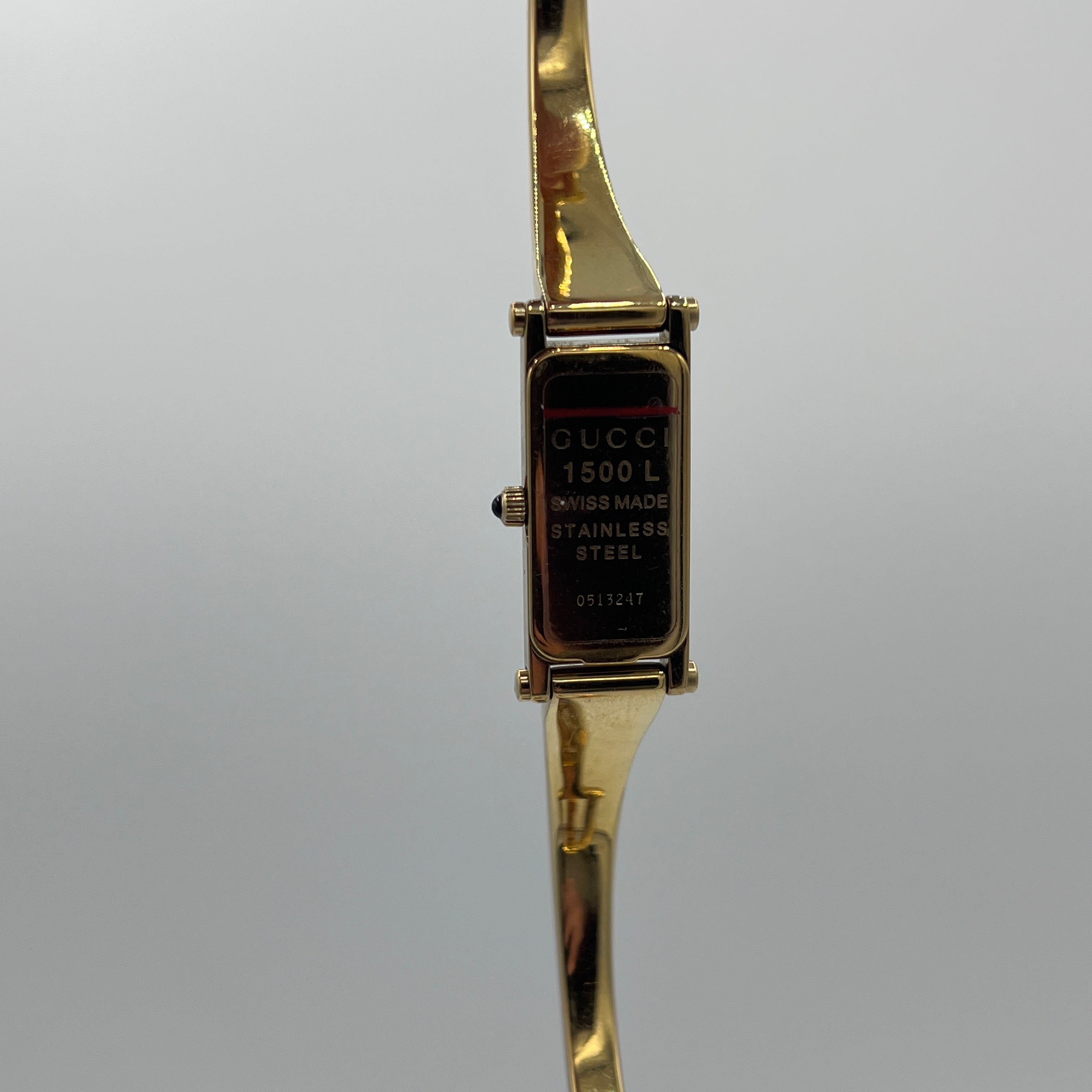 Montre GUCCI 1500 L plaqué or Doré