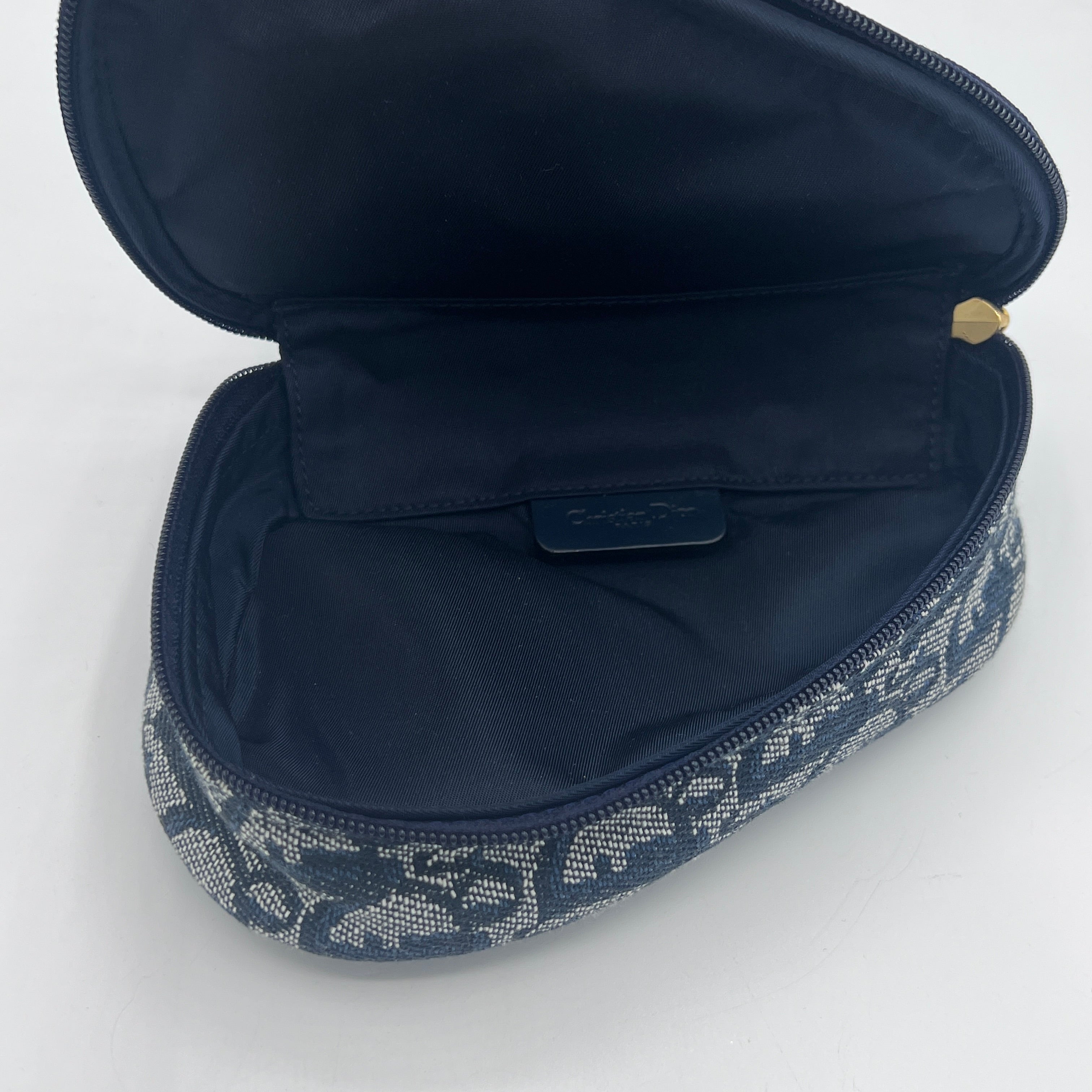 Pochette DIOR Saddle toile navy