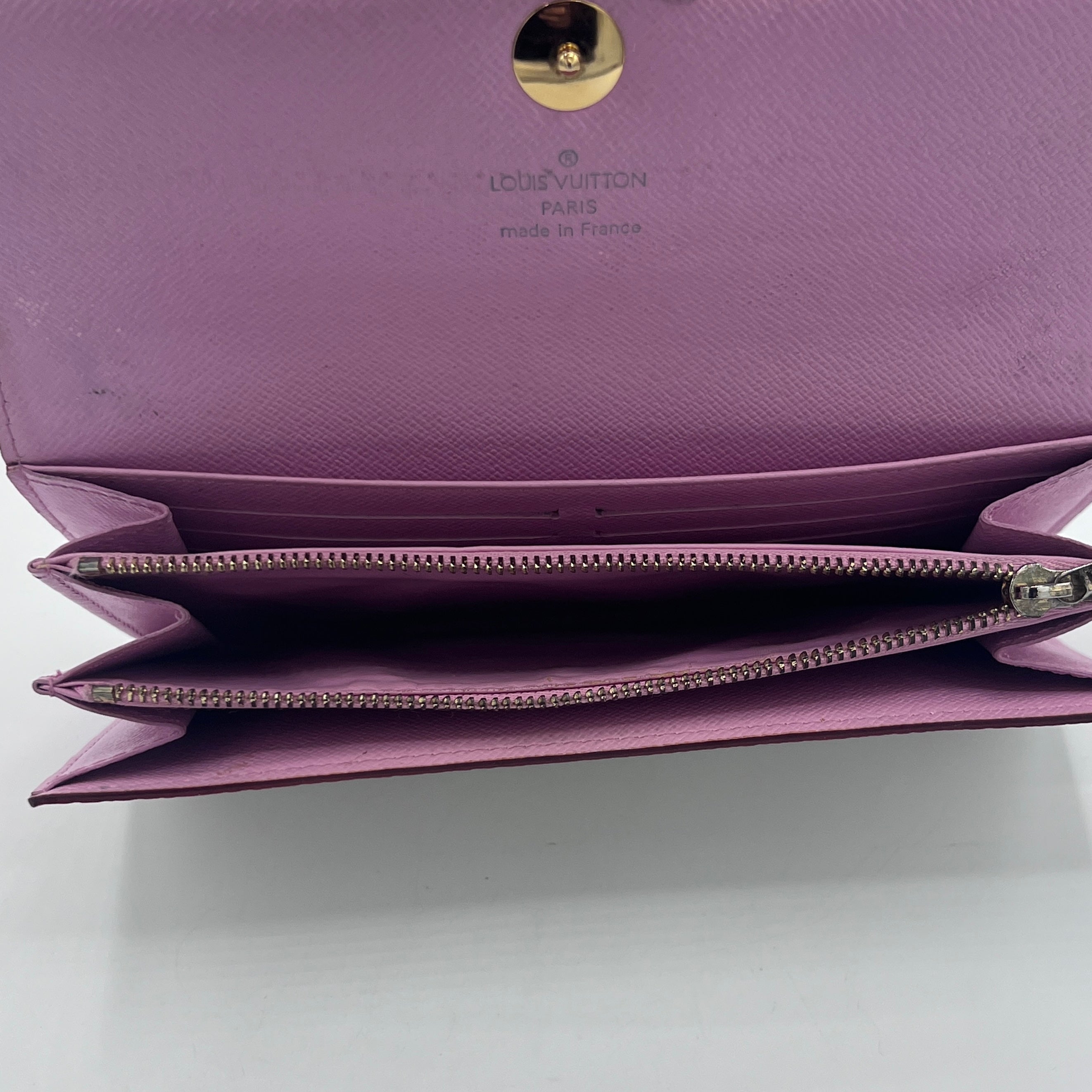 Portefeuille LOUIS VUITTON Murakami Sarah Wallet cuir blanc