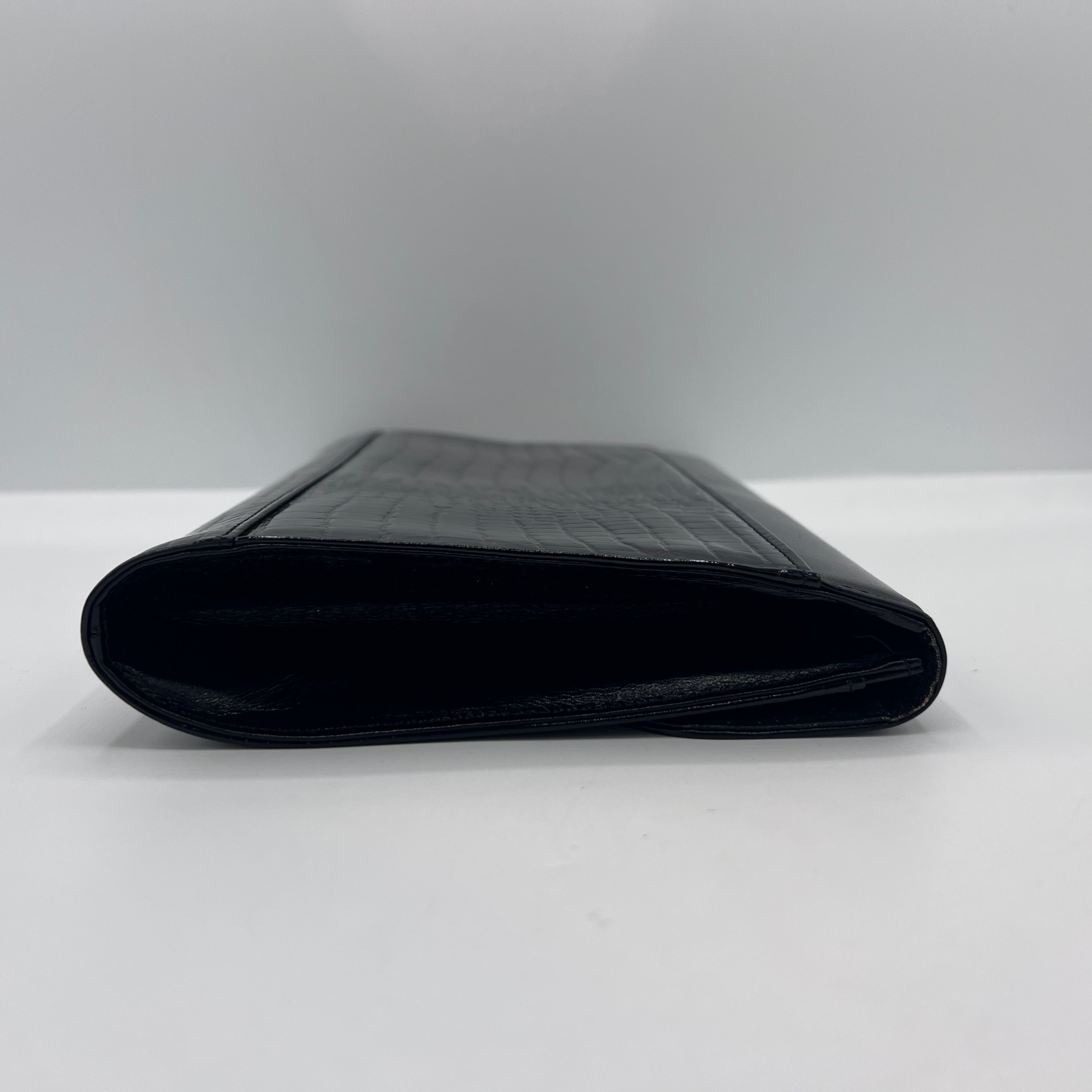 Pochette COURREGES cuir noir