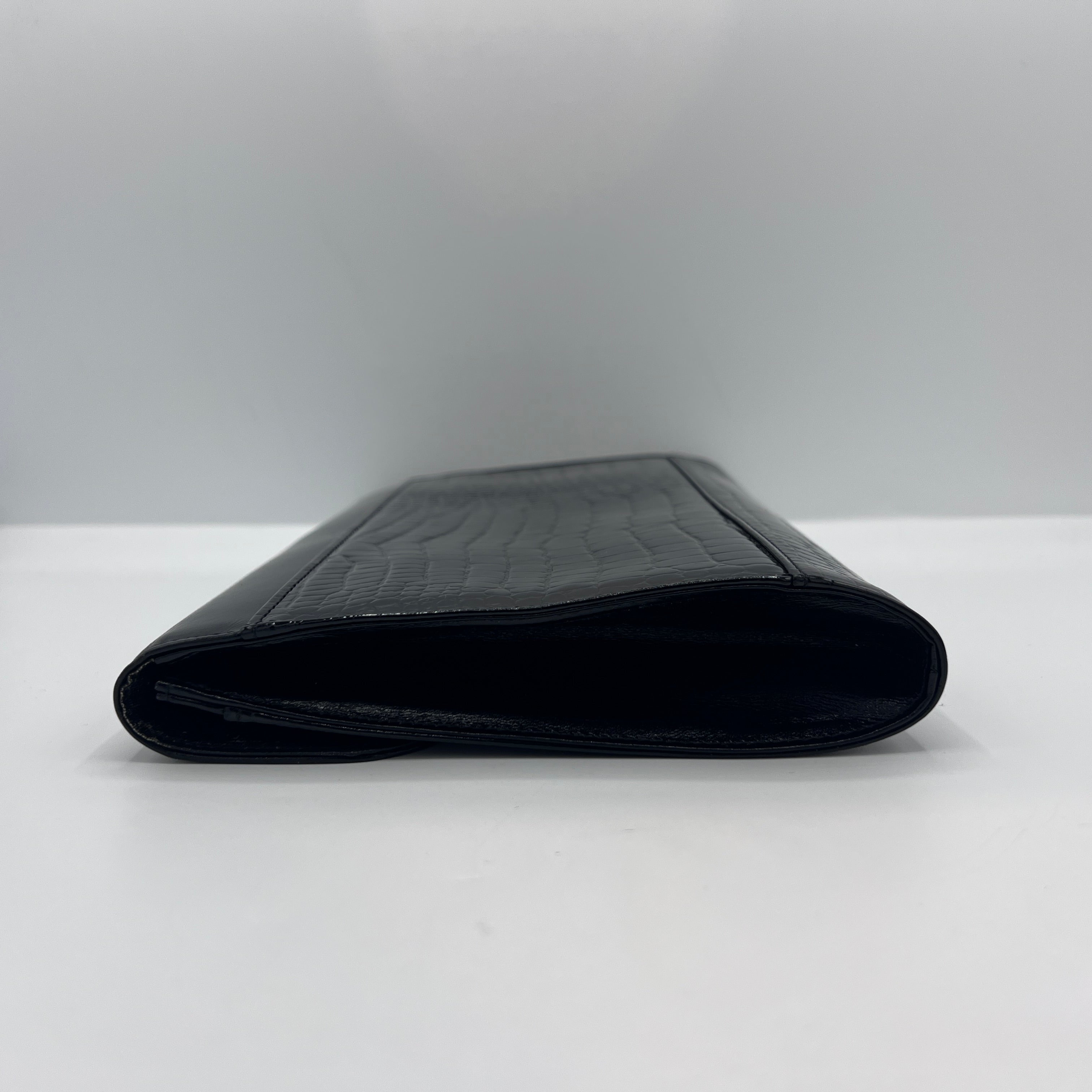 Pochette COURREGES cuir noir