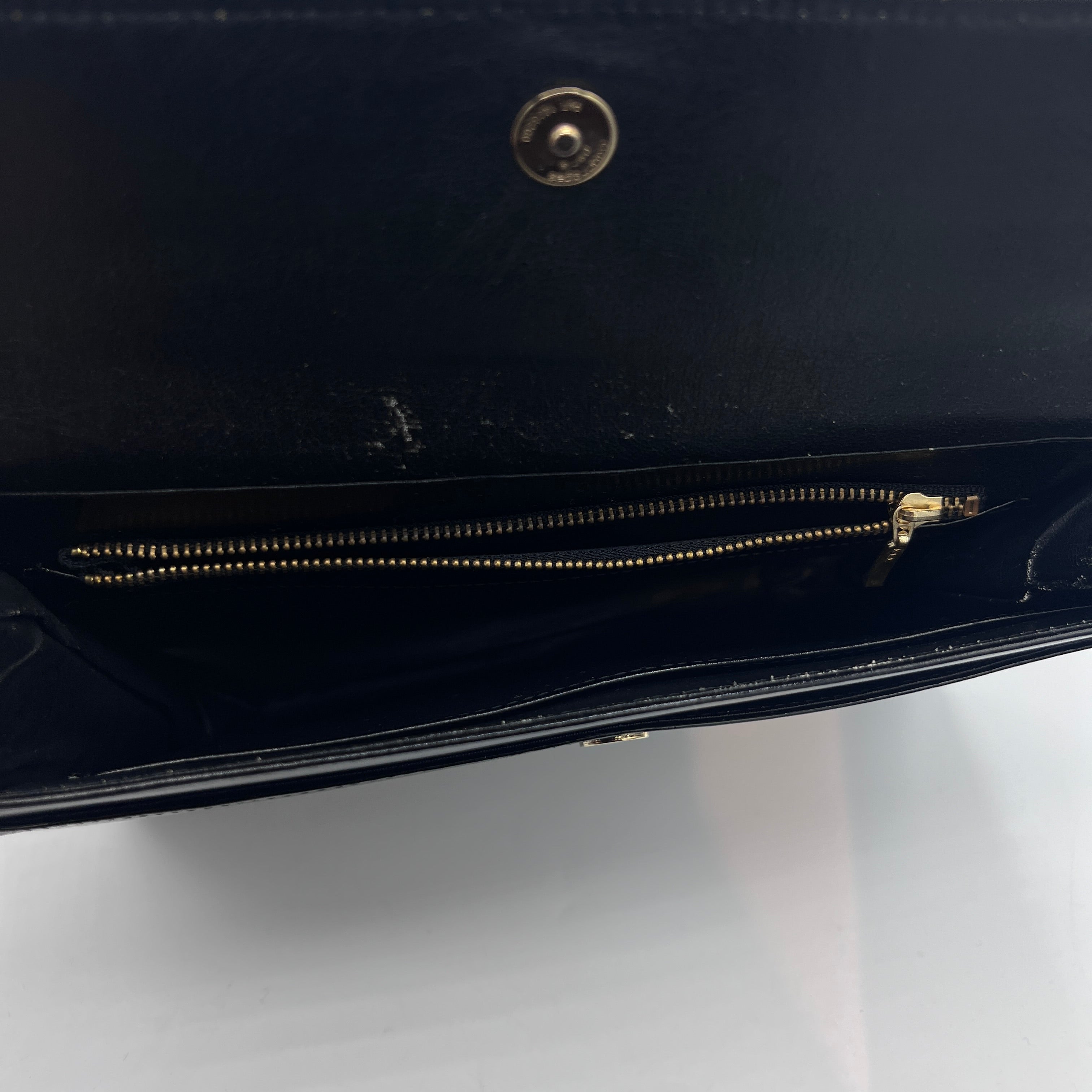 Pochette COURREGES cuir noir