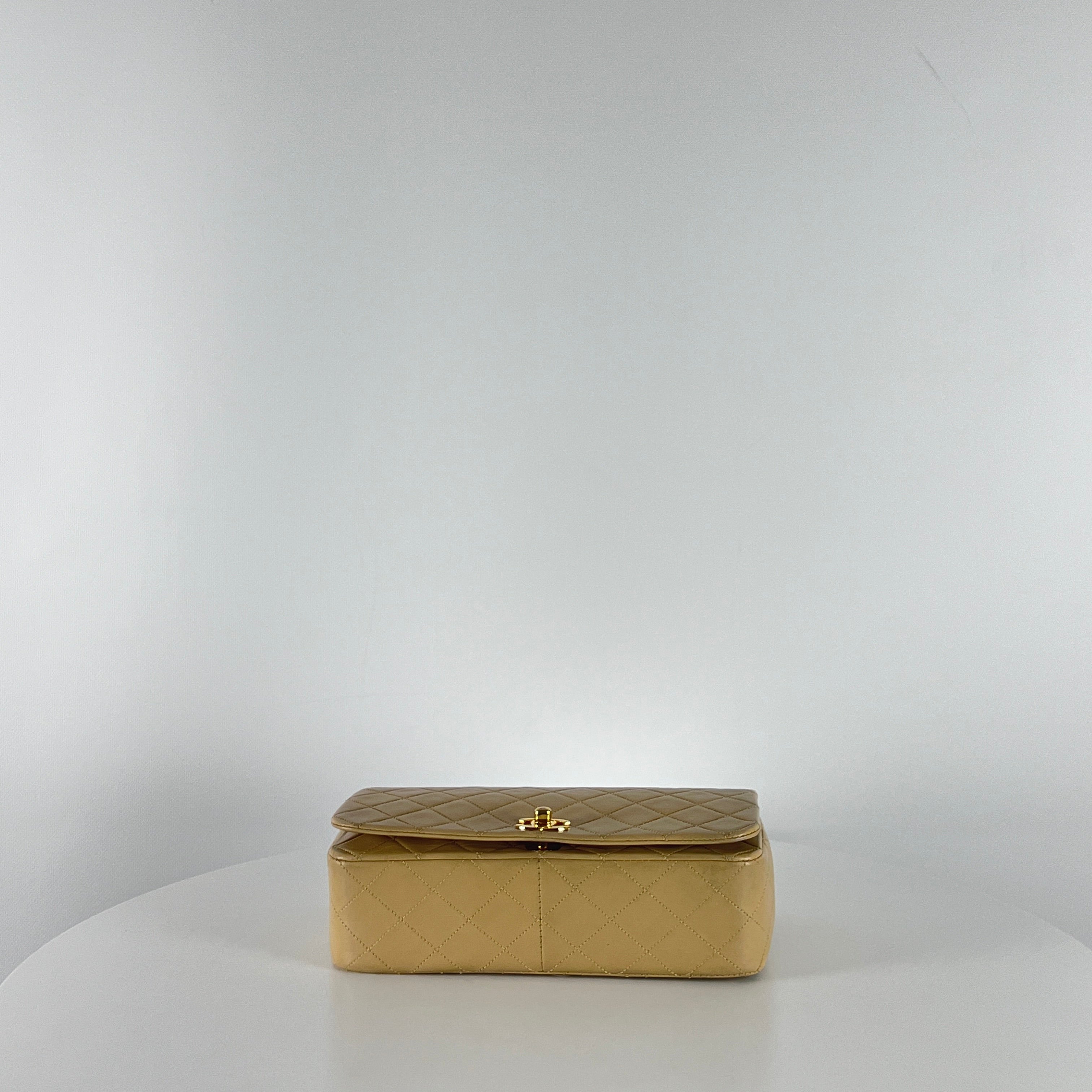 Sac à main CHANEL Timeless Classique Small cuir beige