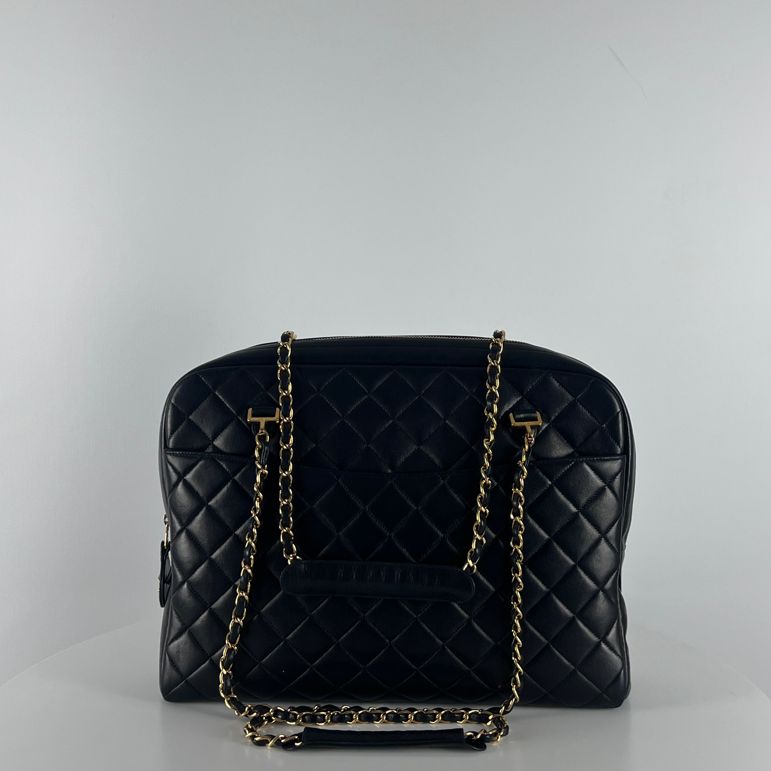 Sac à main CHANEL Shopping cuir noir