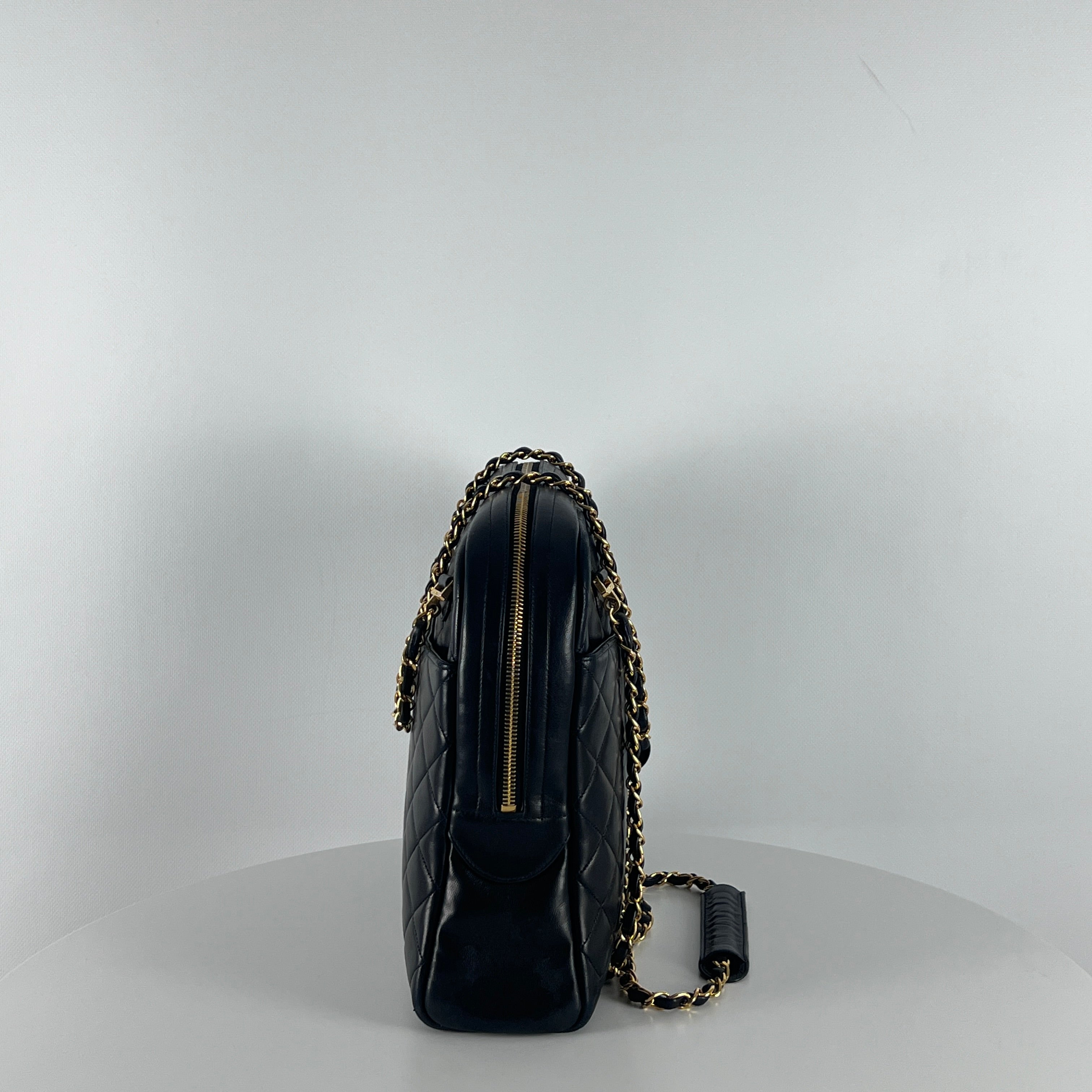Sac à main CHANEL Shopping cuir noir