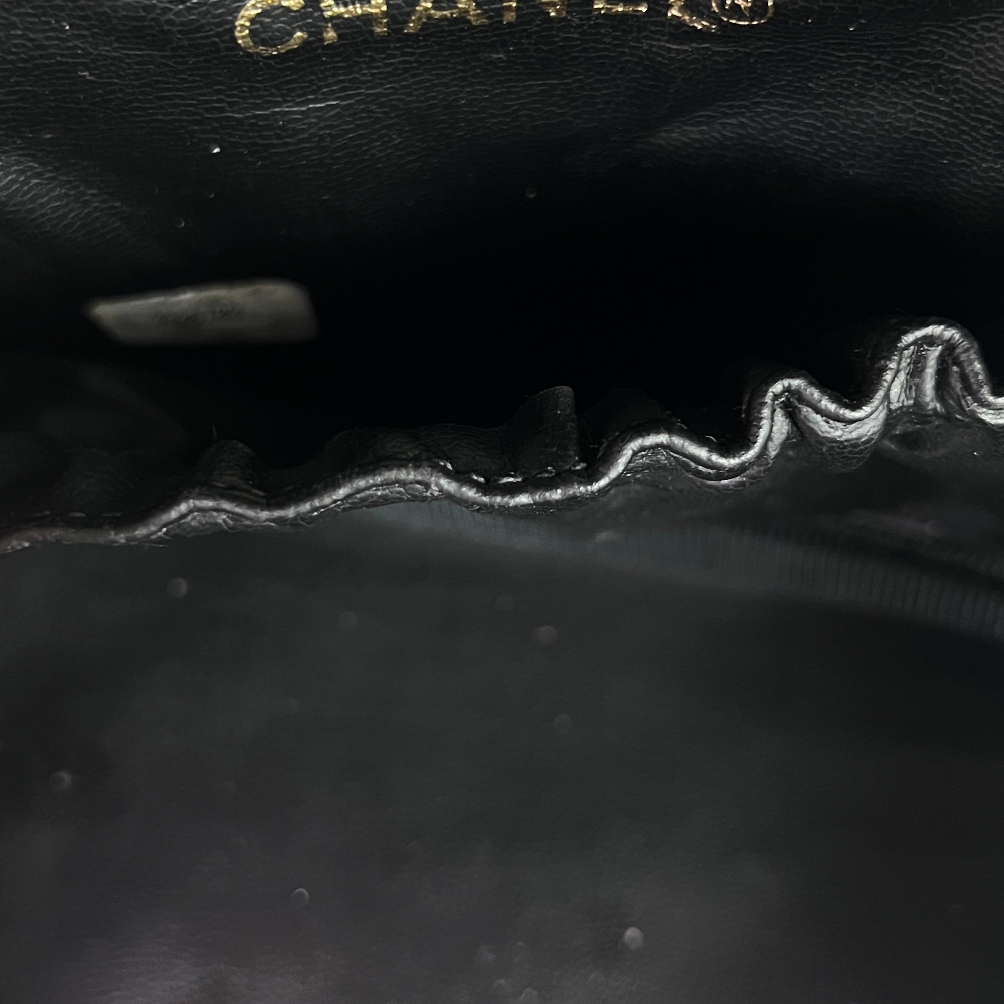 Sac CHANEL Vanity cuir noir