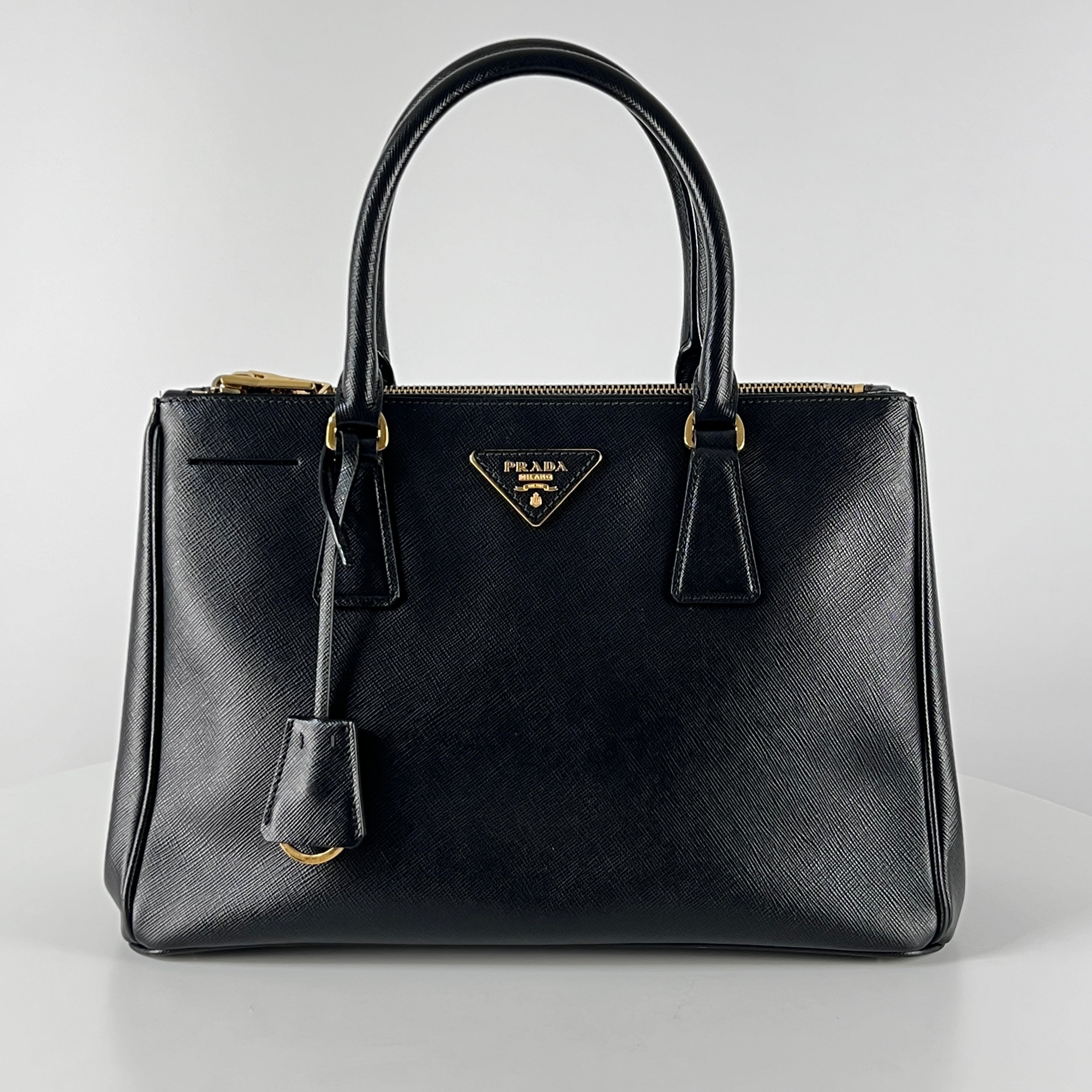 Sac à main PRADA Galleria cuir noir