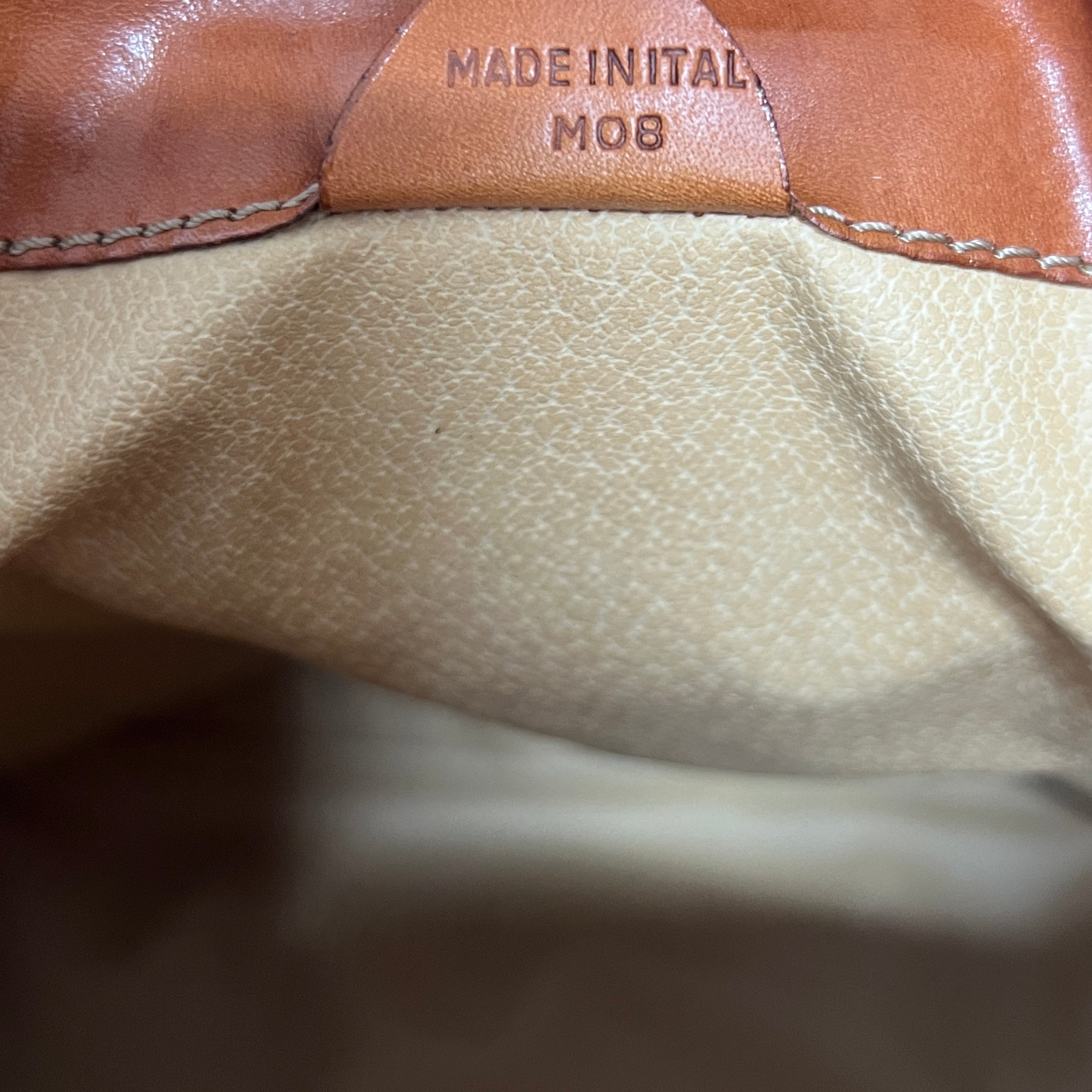 Sac à main CELINE Seau toile et cuir marron
