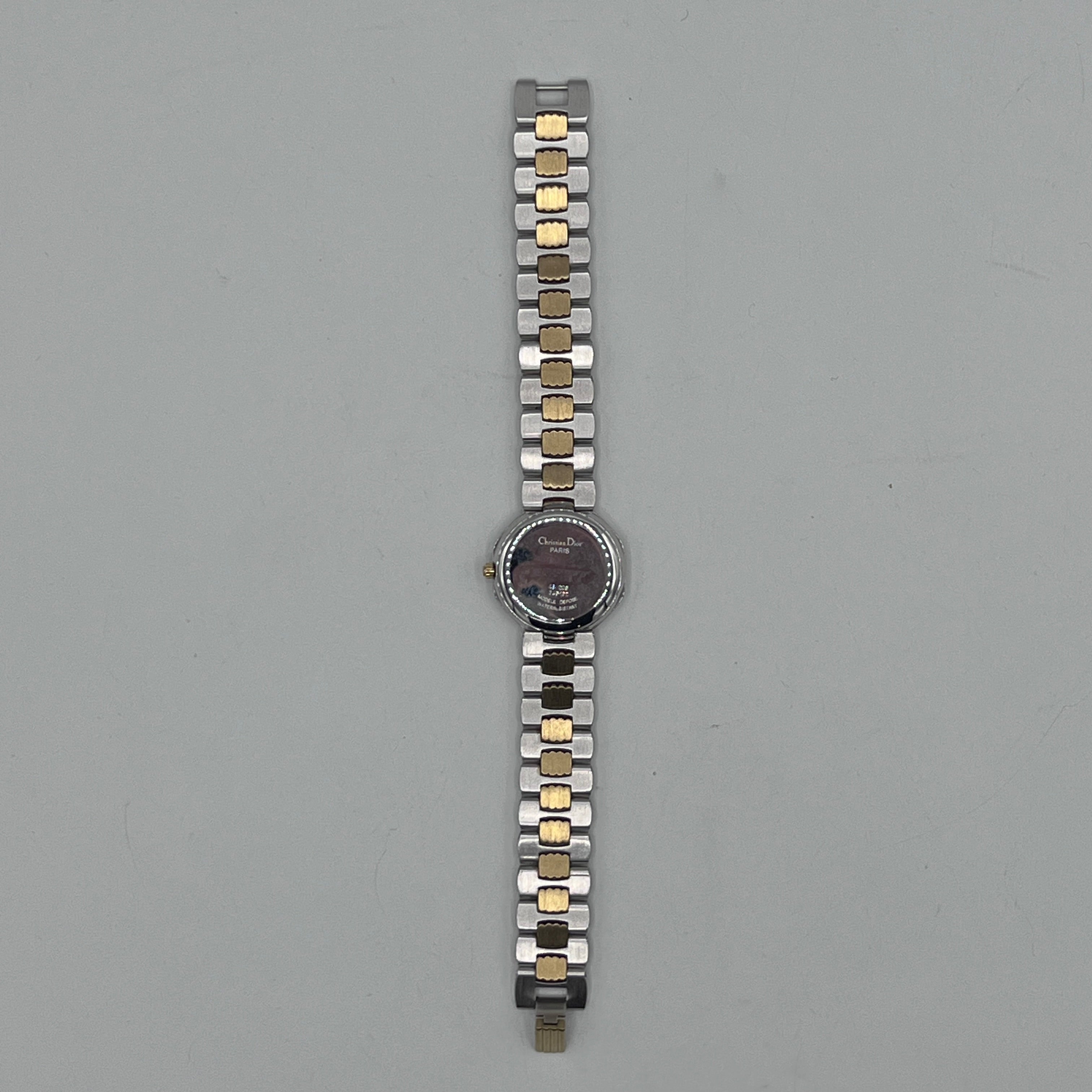 DIOR Octagon watch in two-tone steel