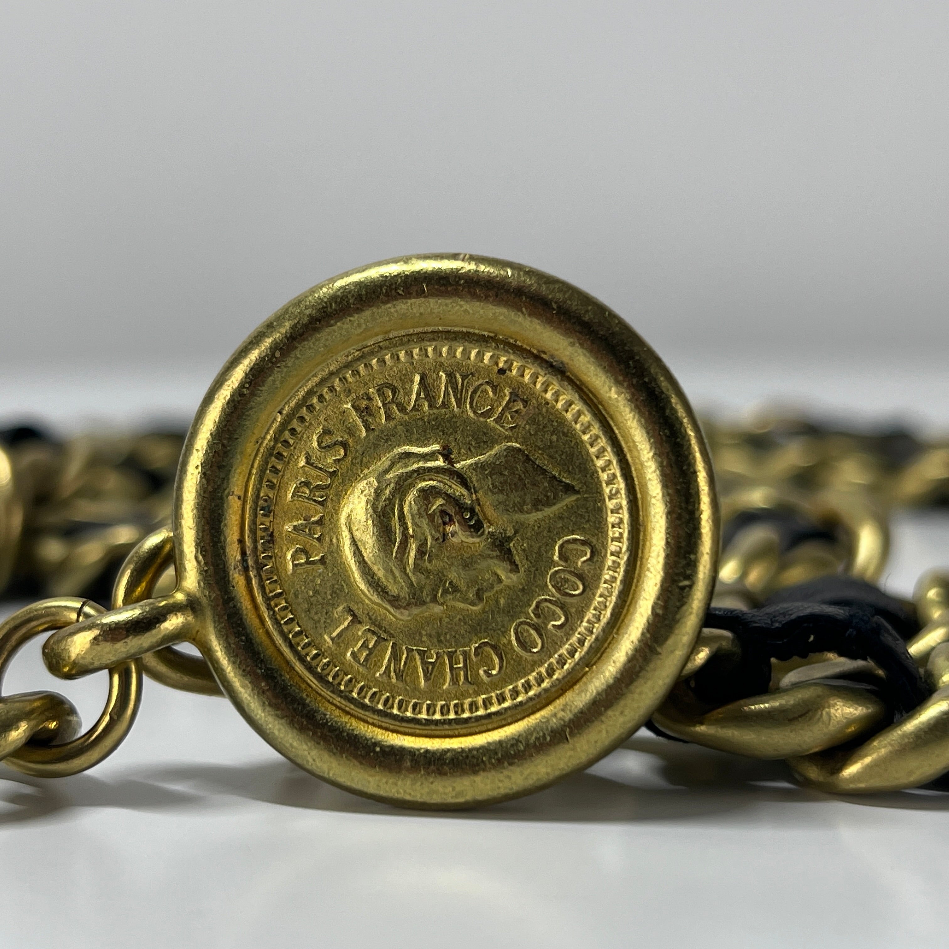 Ceinture CHANEL CC Chaîne Entrelacée Dorée