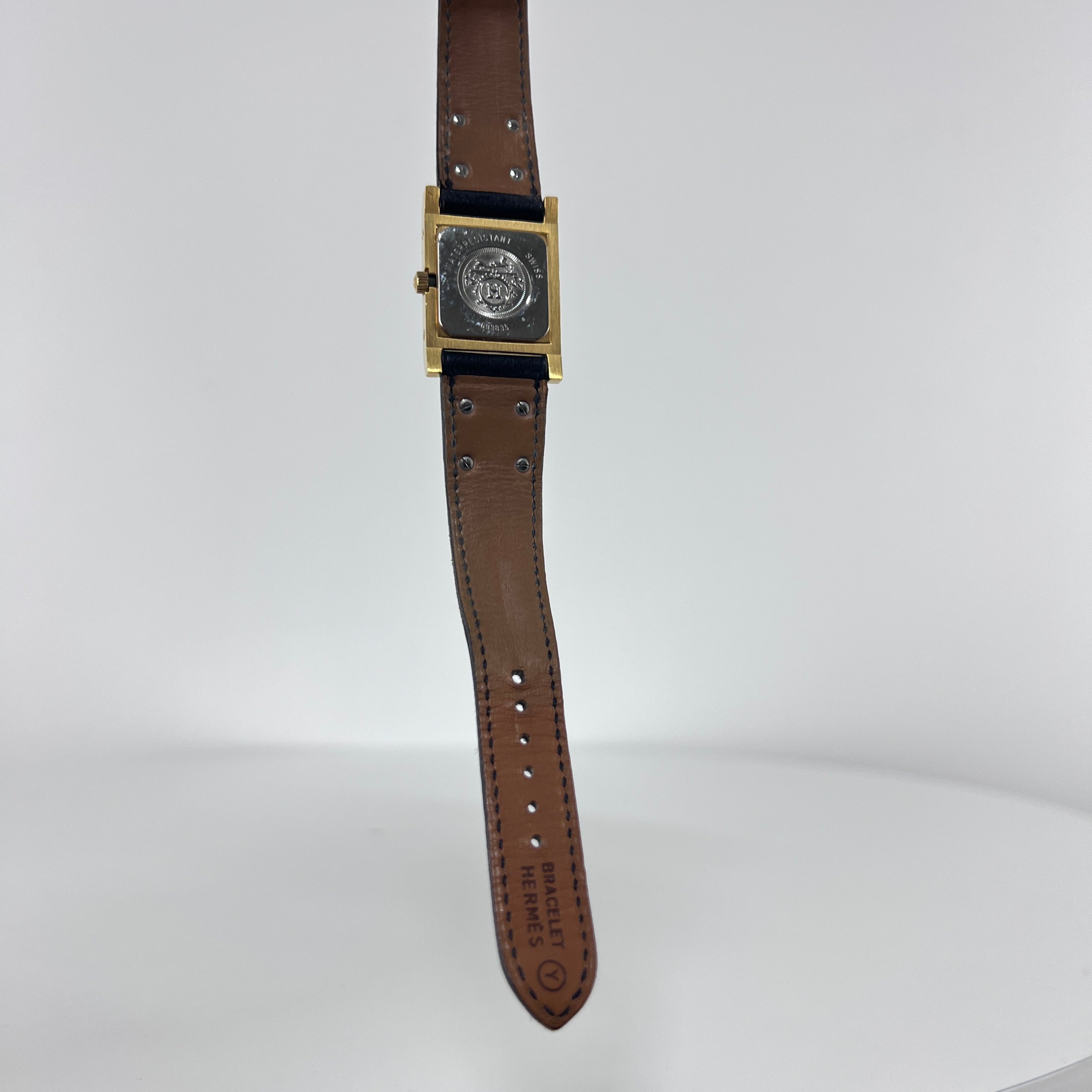 HERMÈS Medor gold-plated watch