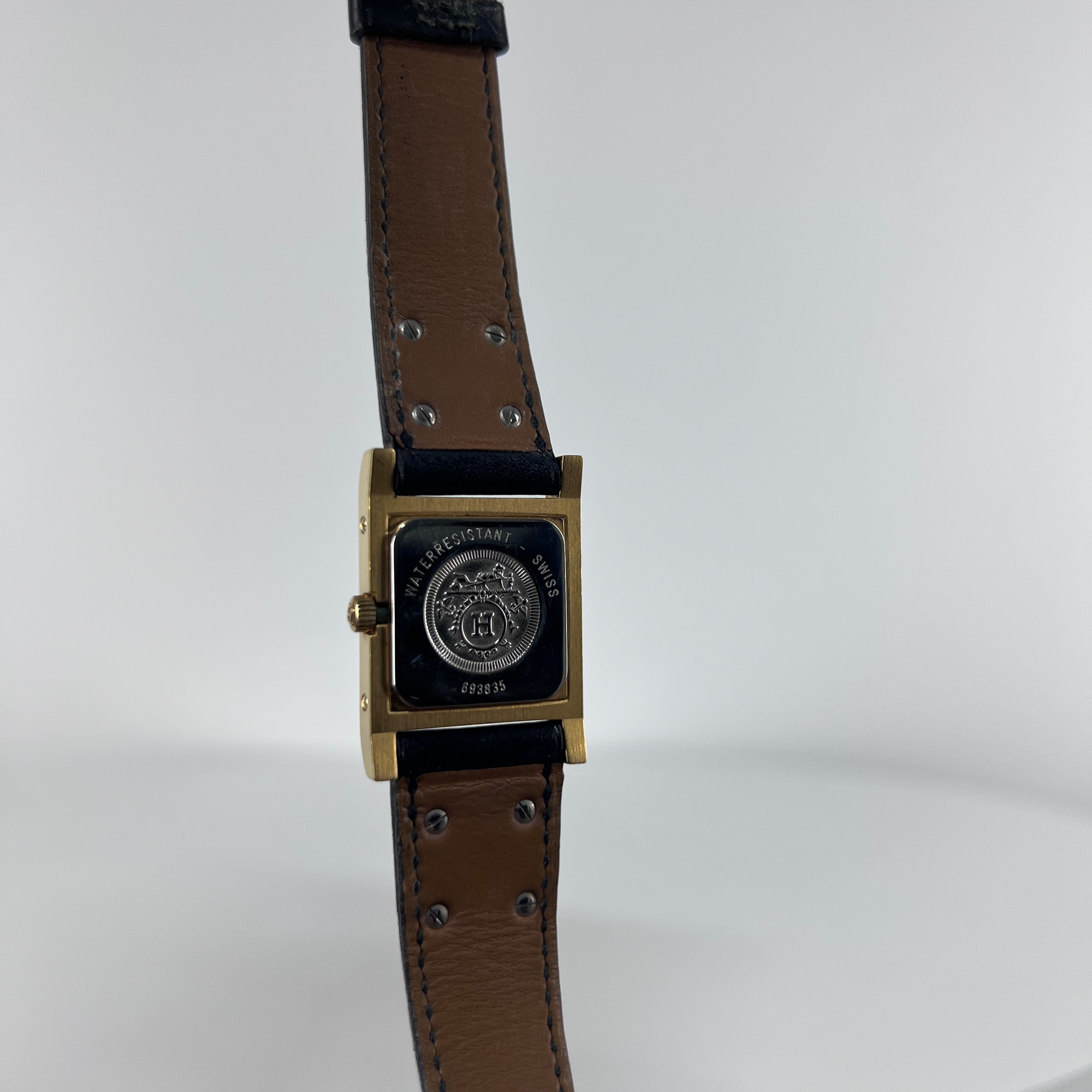 HERMÈS Medor gold-plated watch