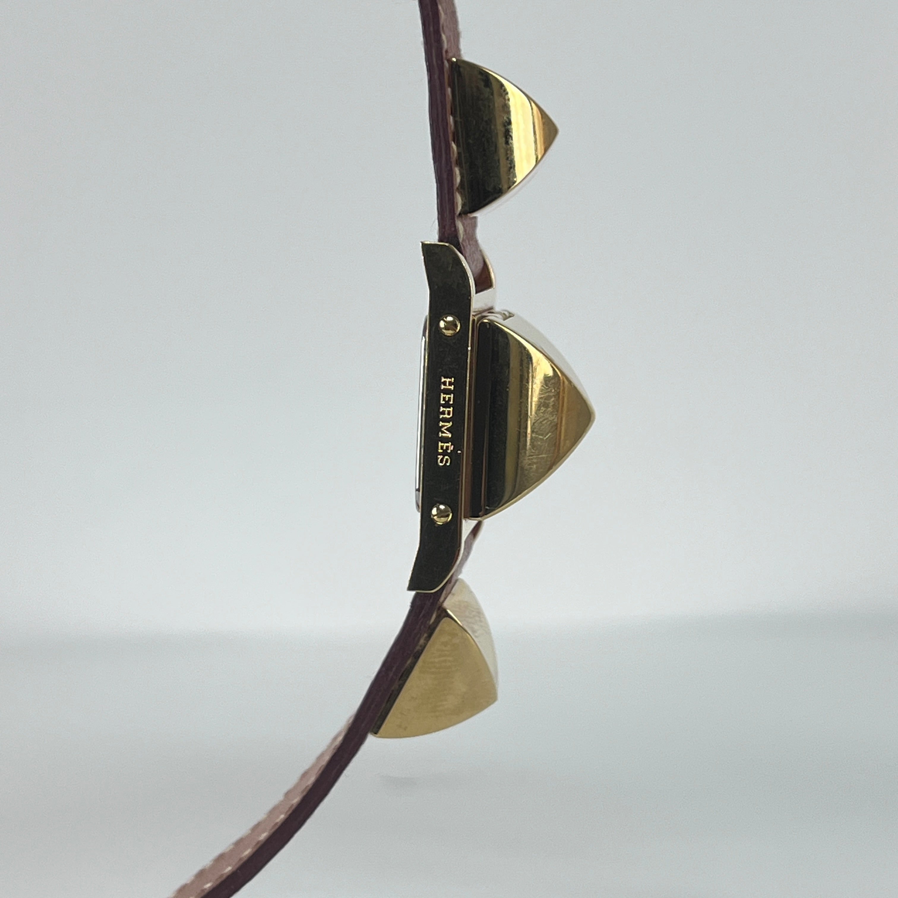 HERMÈS Medor gold-plated watch