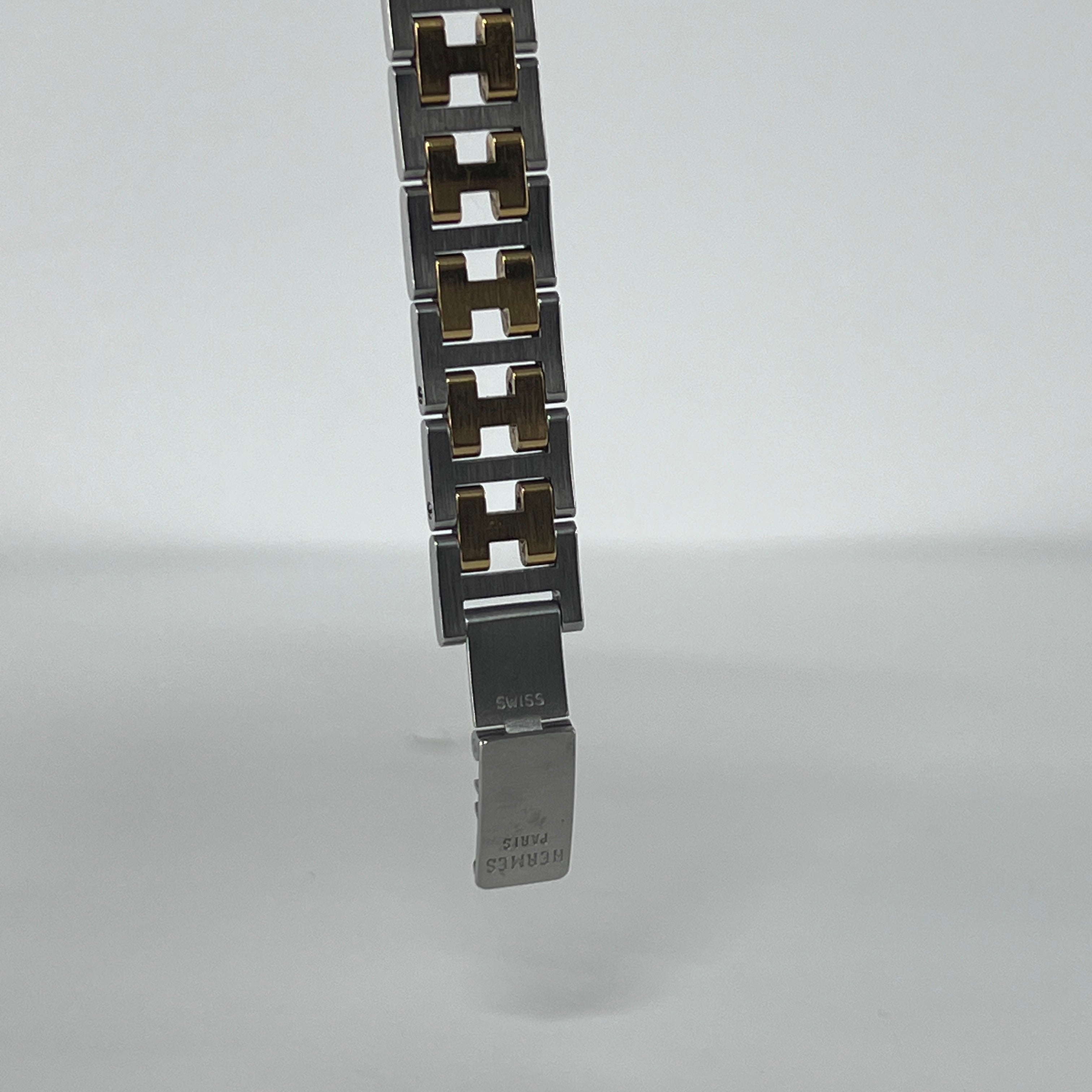 HERMÈS Clipper two-tone steel watch