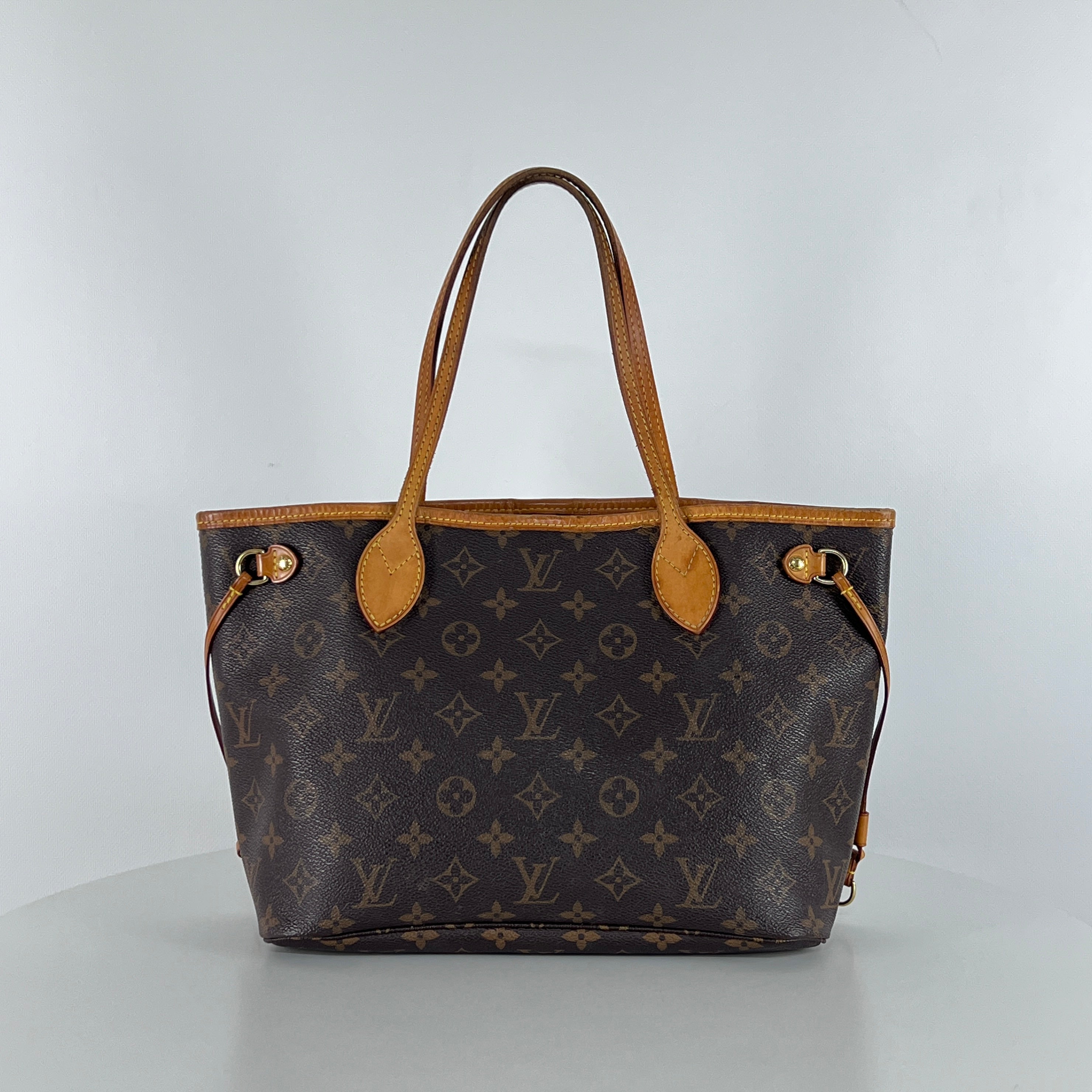 Sac à main LOUIS VUITTON Neverfull toile et cuir marron