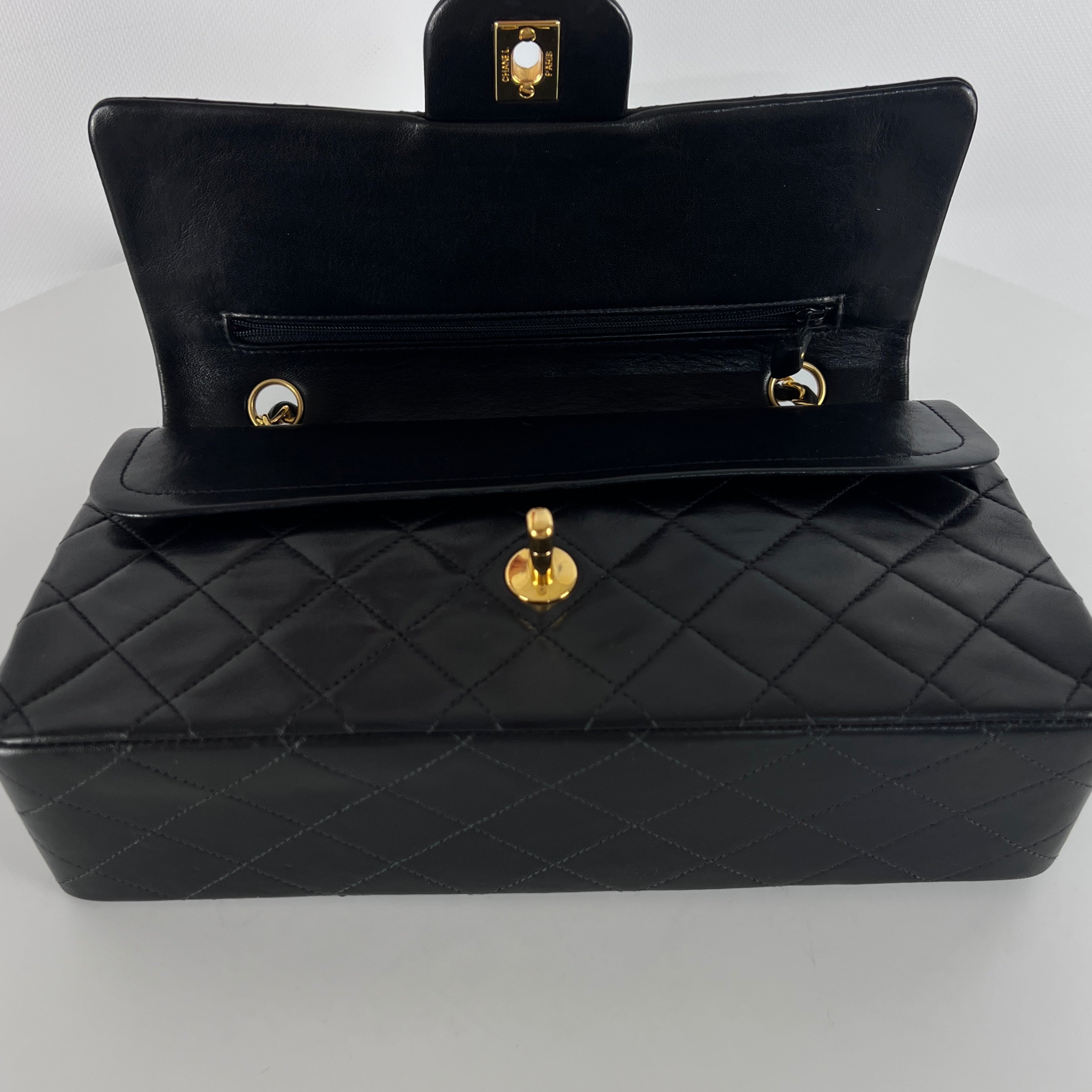 CHANEL Timeless Classique Medium black leather handbag