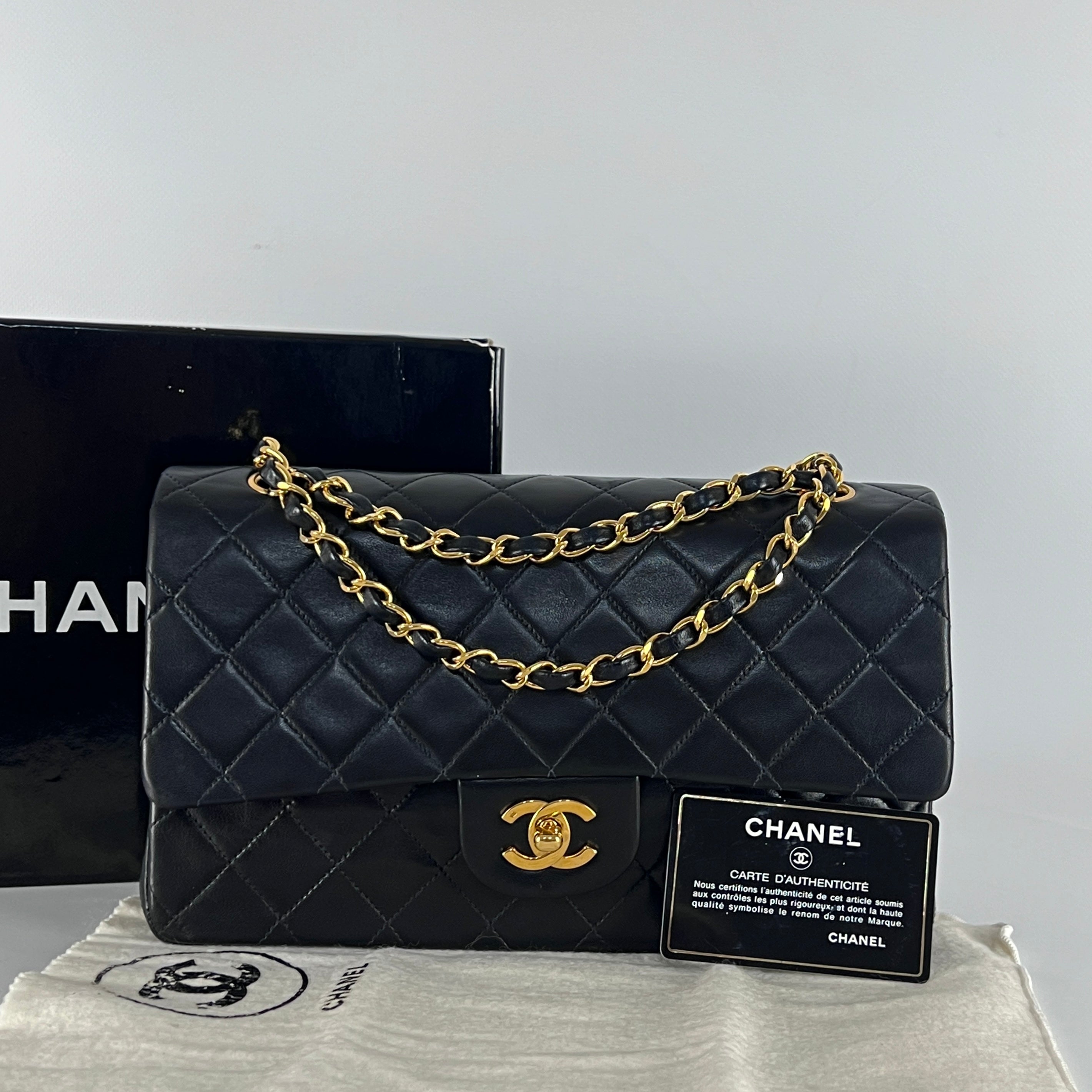 CHANEL Timeless Classique Medium black leather handbag
