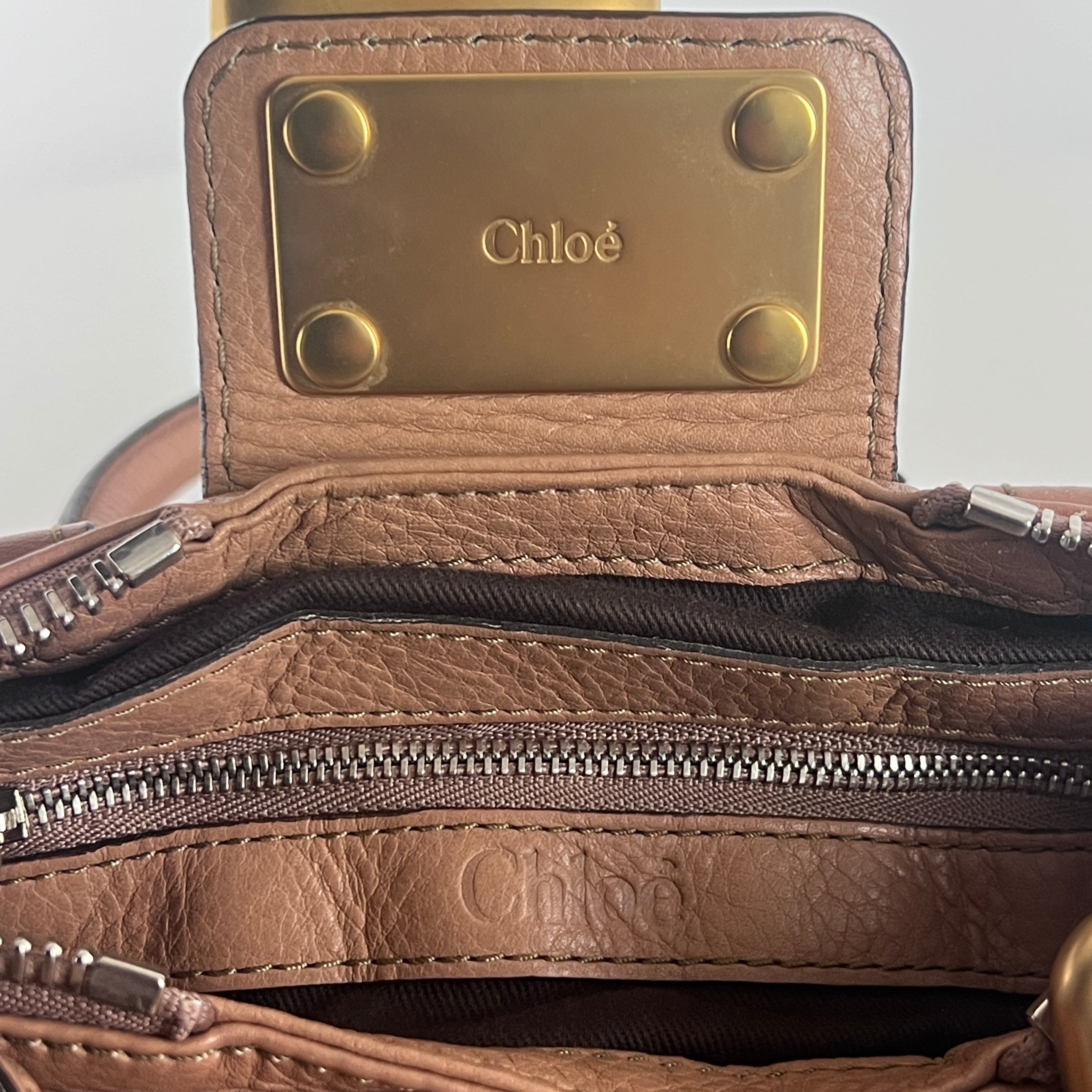 CHLOÉ Paddington brown leather handbag