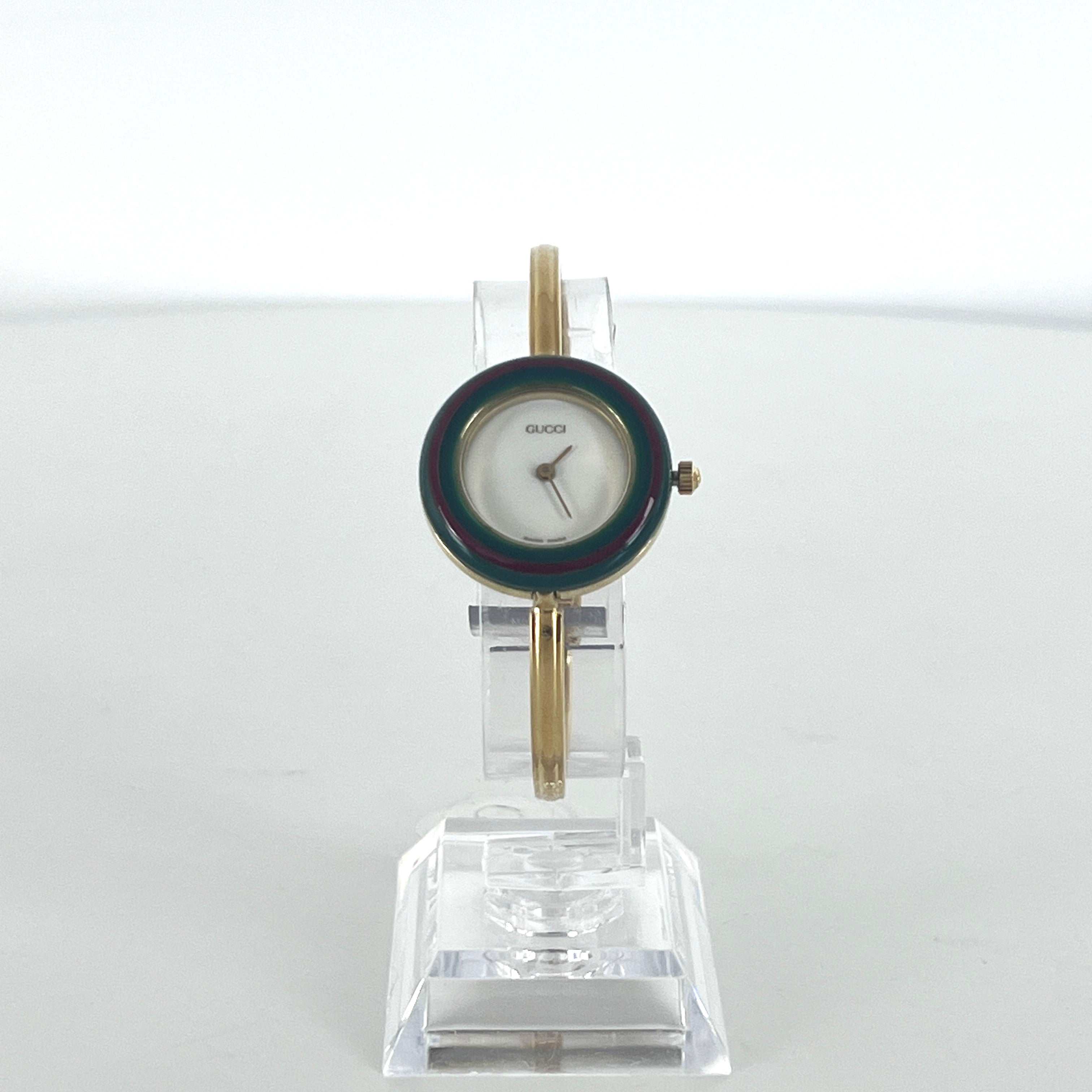 Montre GUCCI 11/12.2 plaqué or doré