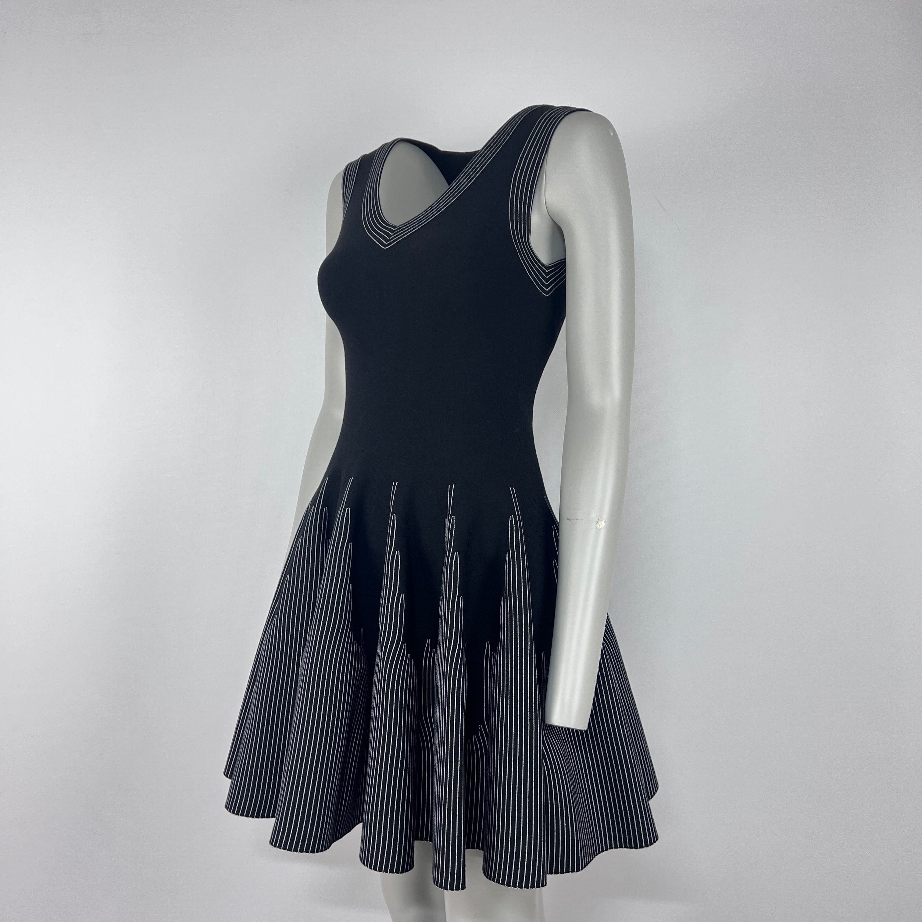 Robe ALAIA XS Laine Noir