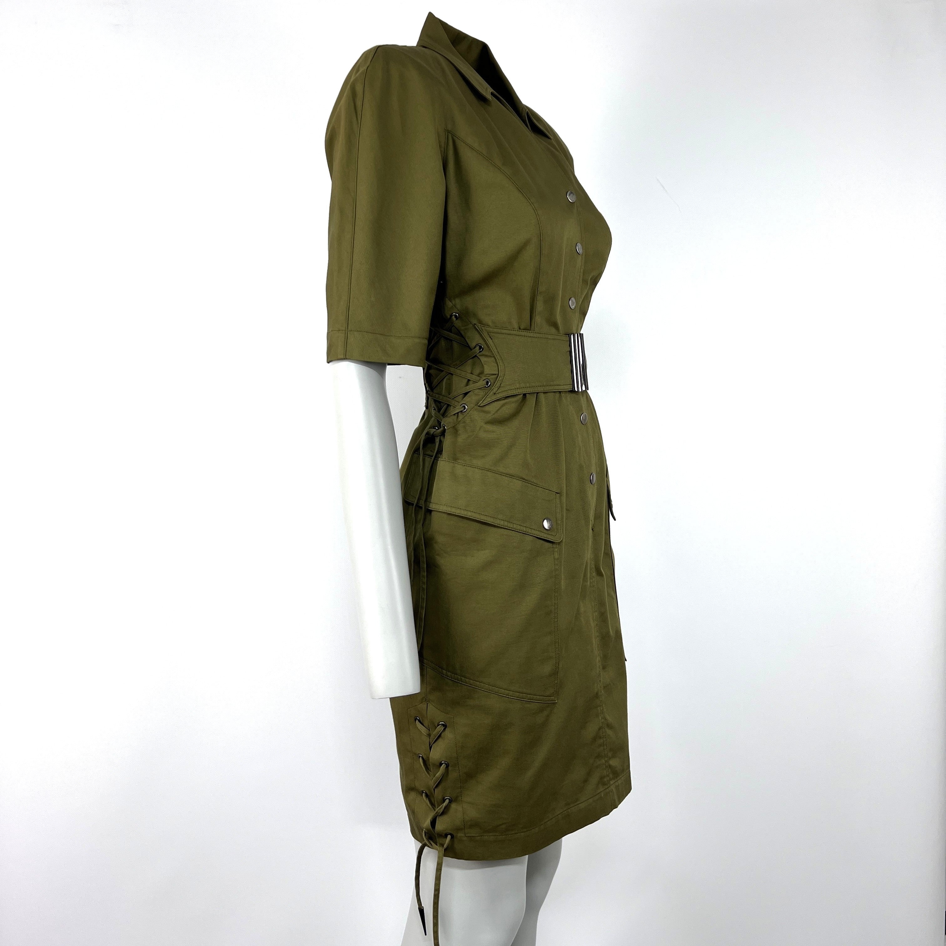 Robe MUGLER XS Coton Vert