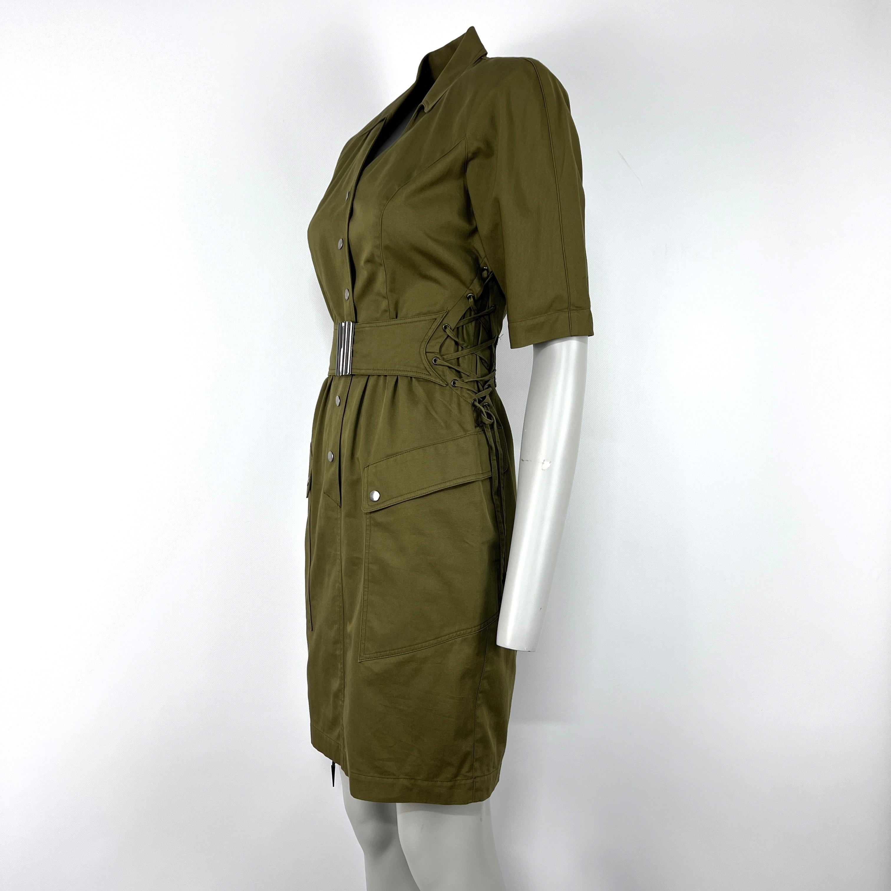 Robe MUGLER XS Coton Vert