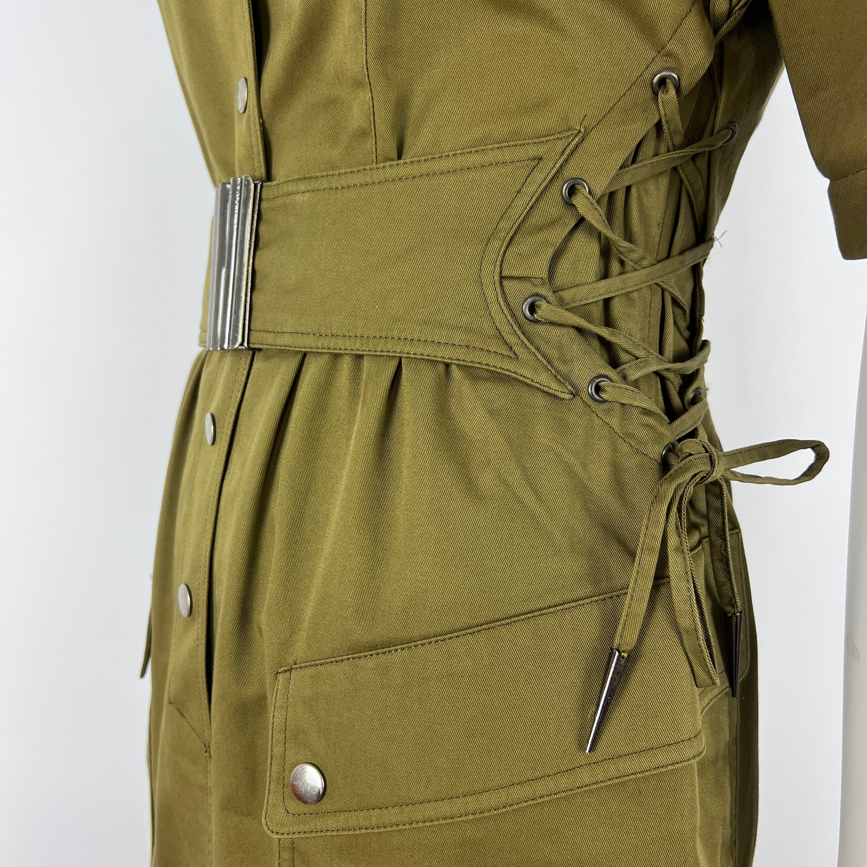 Robe MUGLER XS Coton Vert