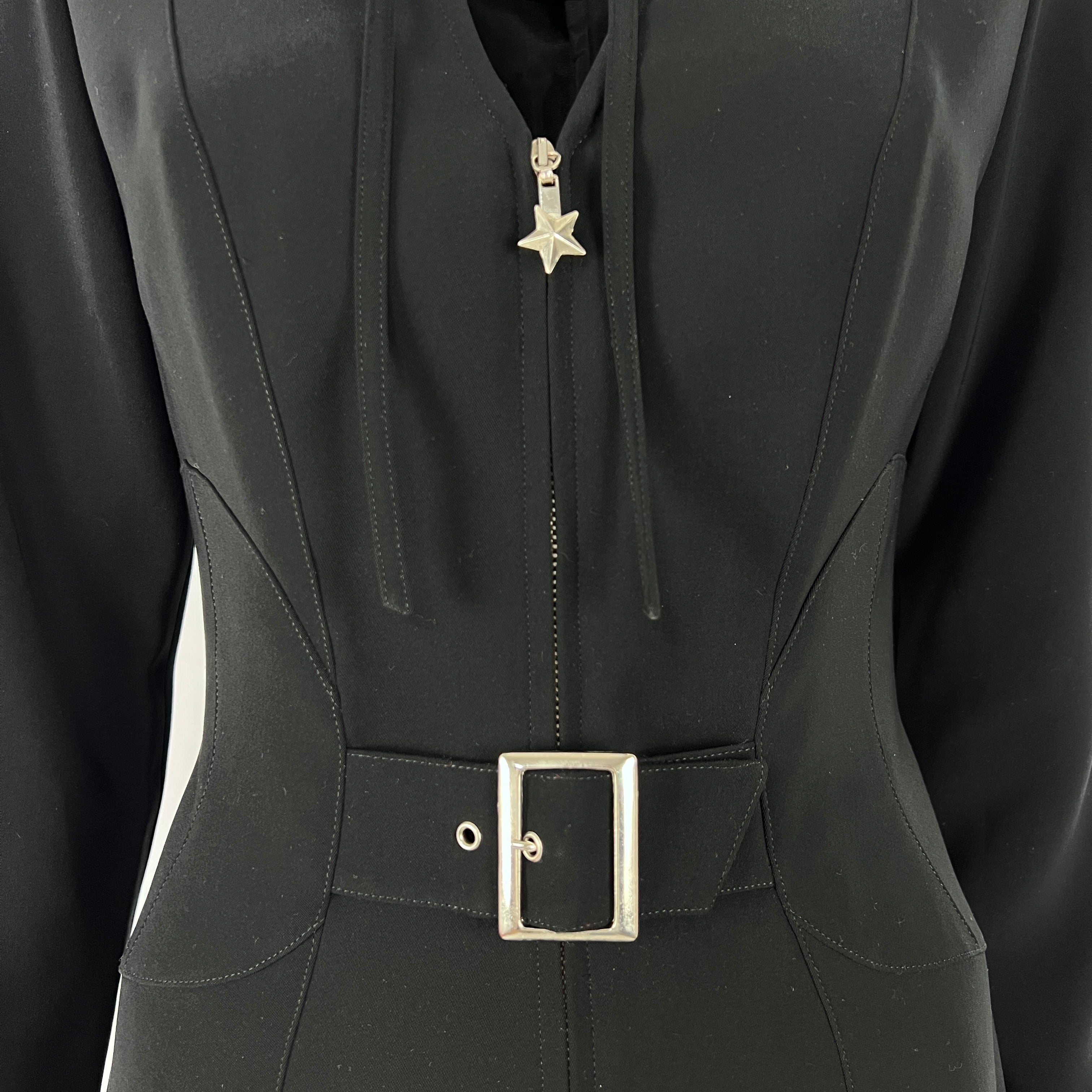 Robe MUGLER S Polyester Noir