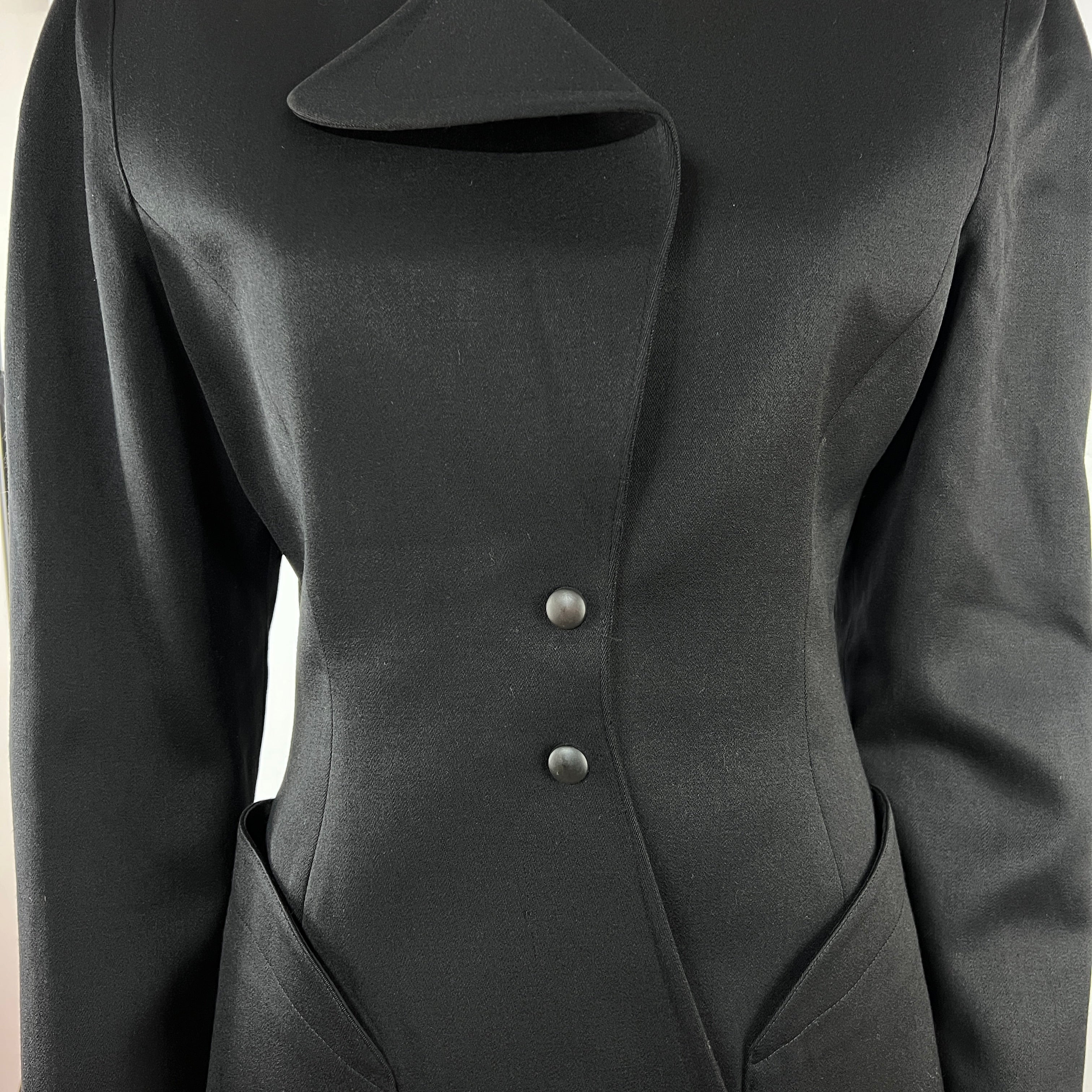 Veste MUGLER S Laine Noir