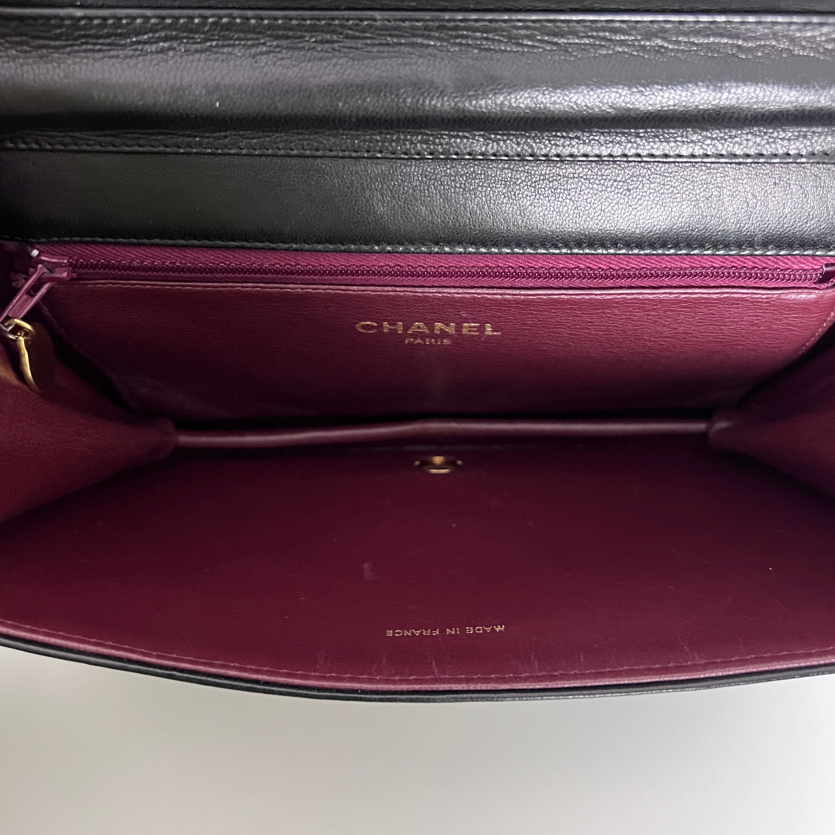Sac à main CHANEL Timeless WOC Small cuir noir