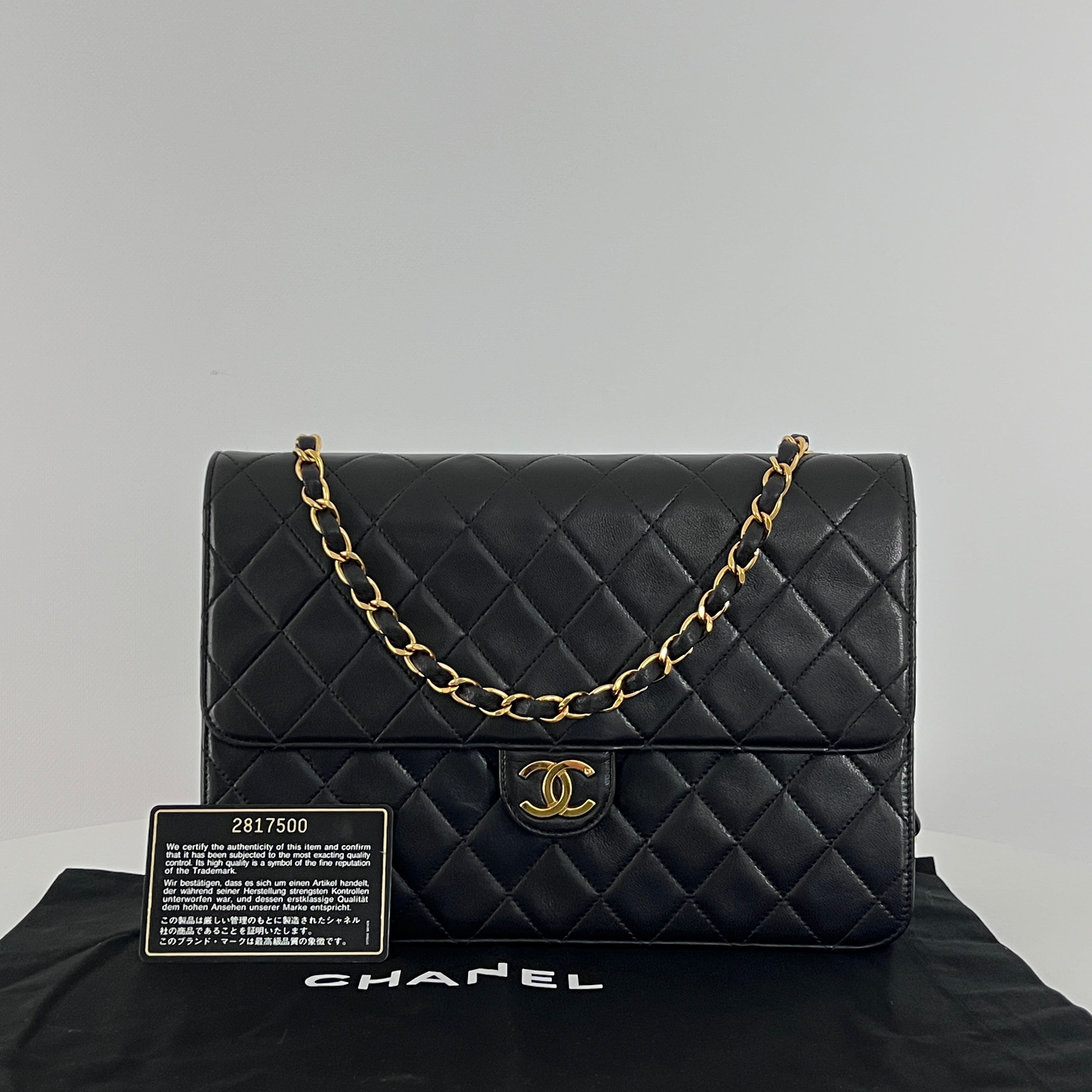Sac à main CHANEL Timeless WOC Medium cuir noir