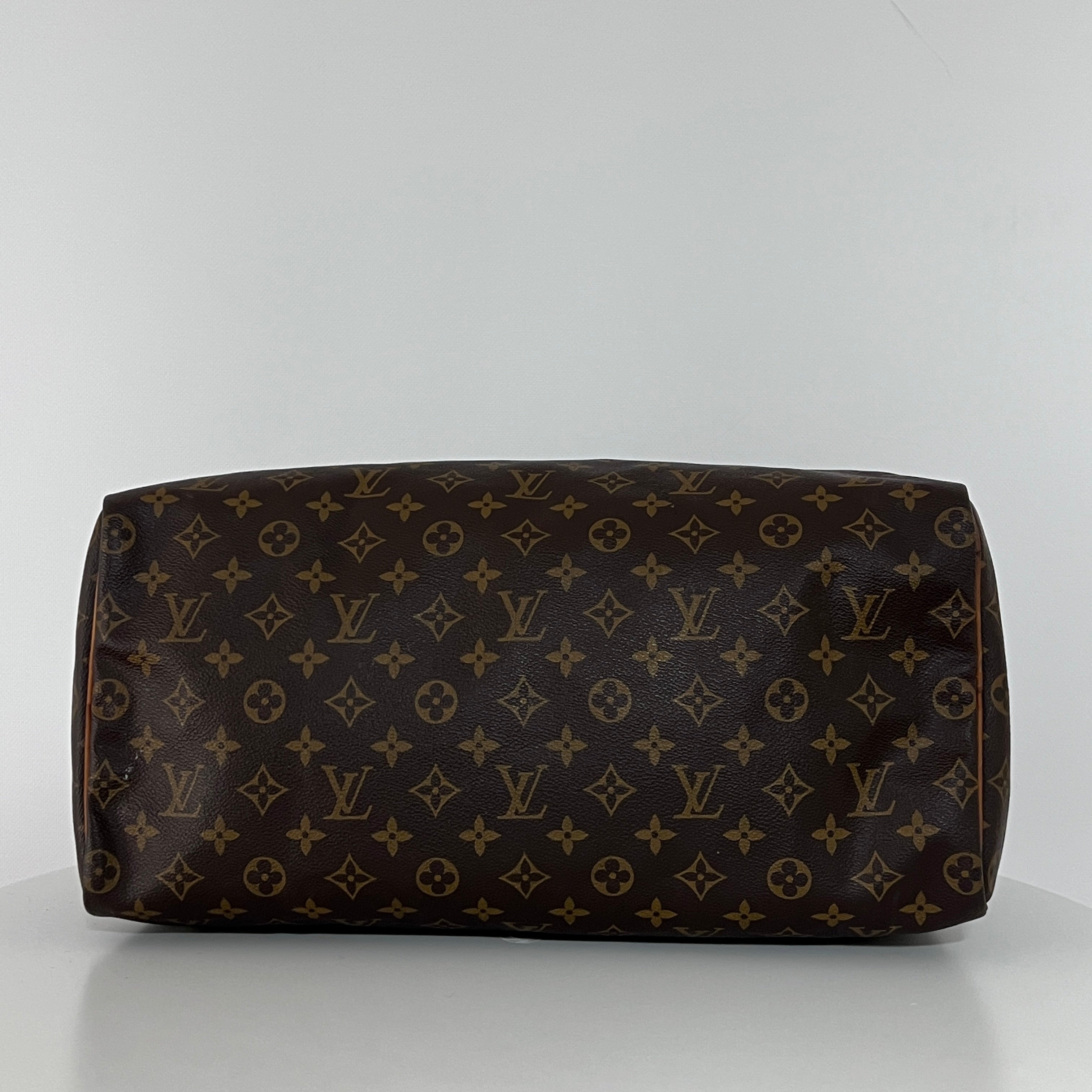 Sac à main LOUIS VUITTON Speedy 40 toile et cuir marron
