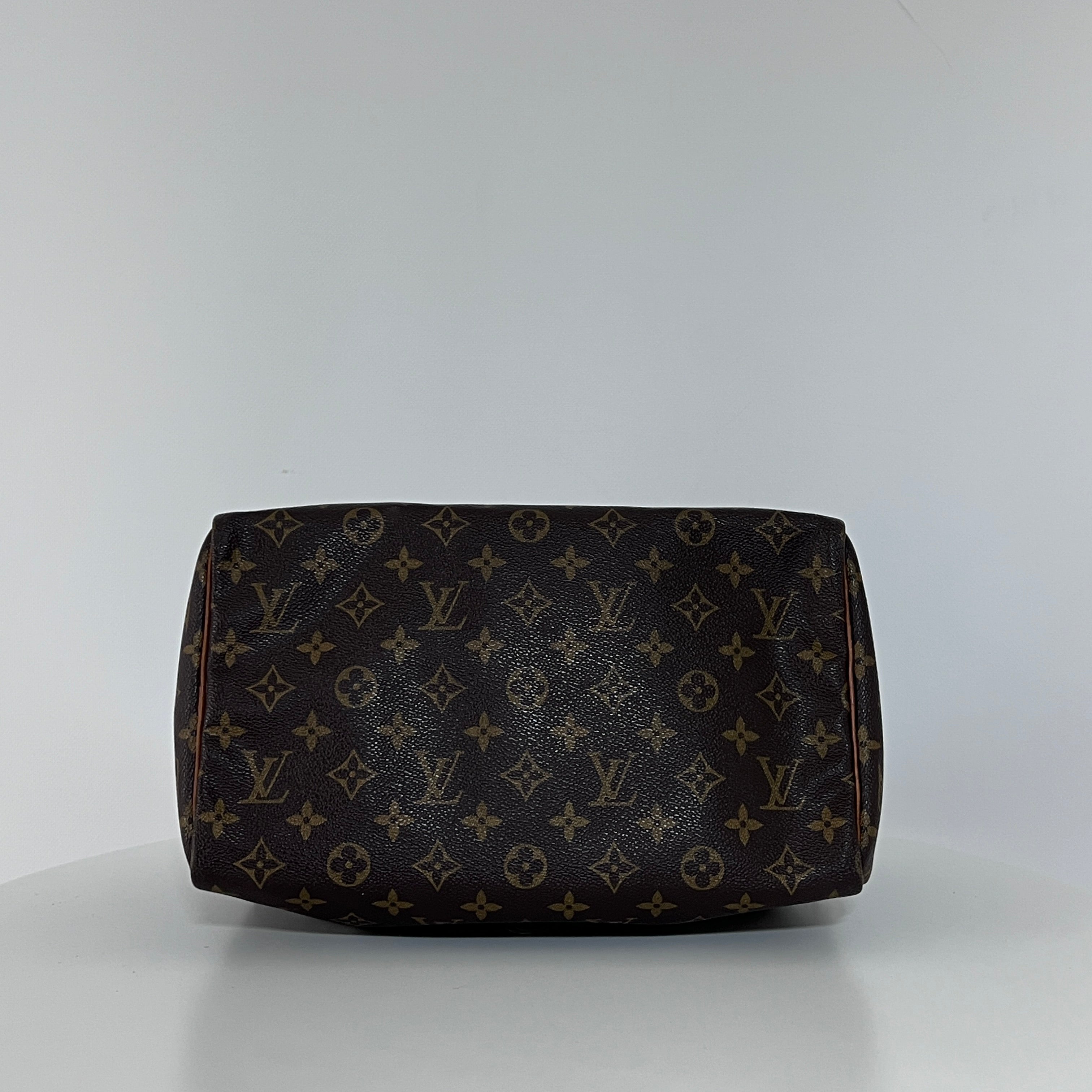 Sac à main LOUIS VUITTON Speedy 30 toile et cuir marron