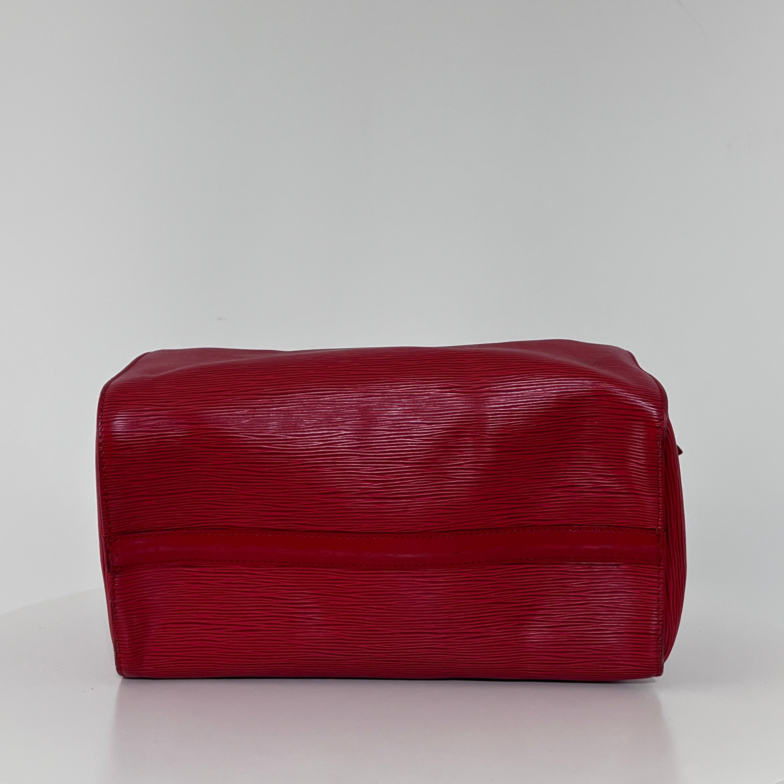 Sac à main LOUIS VUITTON Speedy 30 cuir rouge
