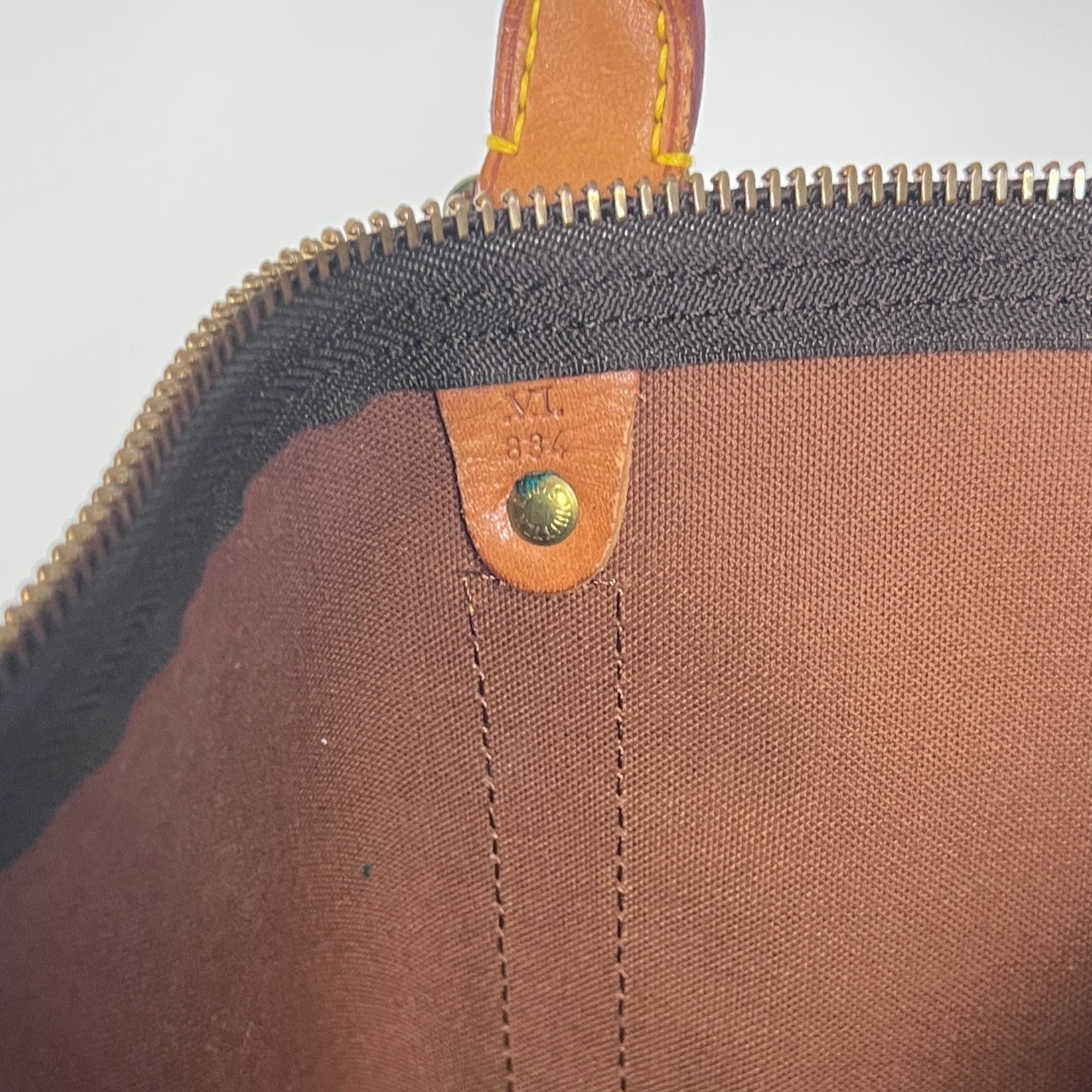 Sac à main LOUIS VUITTON Keepall 50 toile et cuir marron