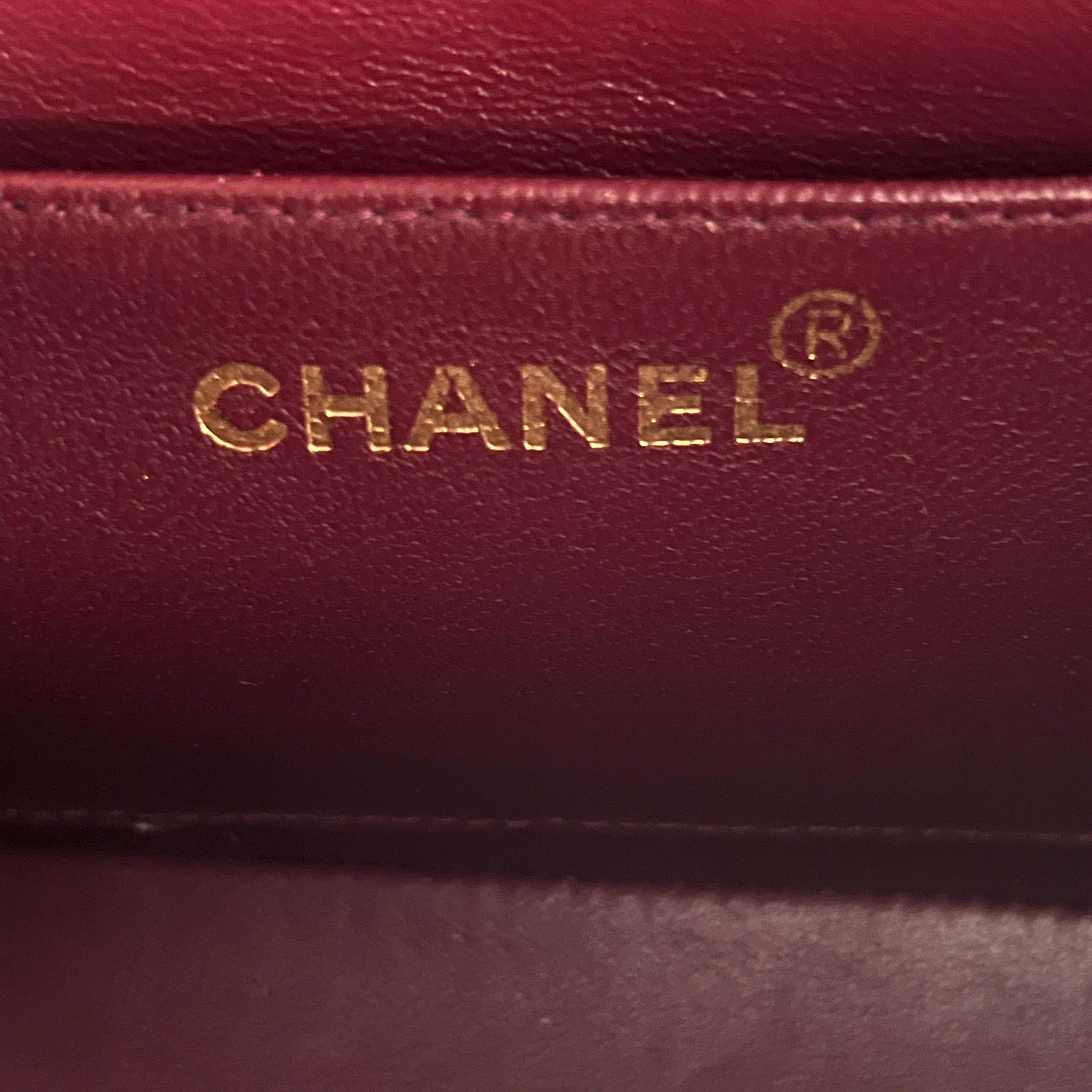 Sac à main CHANEL Diana Small cuir d'agneau noir