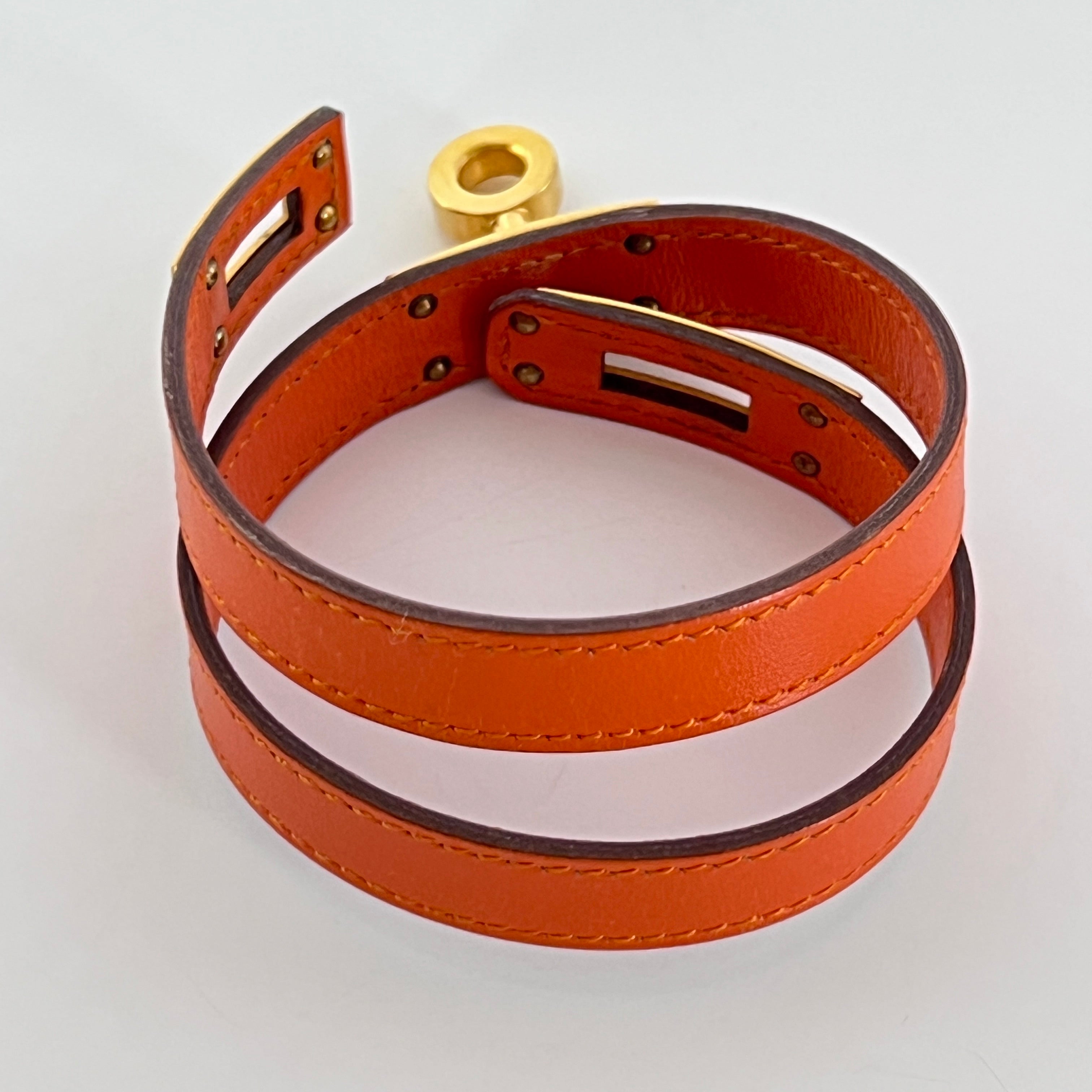 Bracelet HERMÈS Kelly plaqué or doré