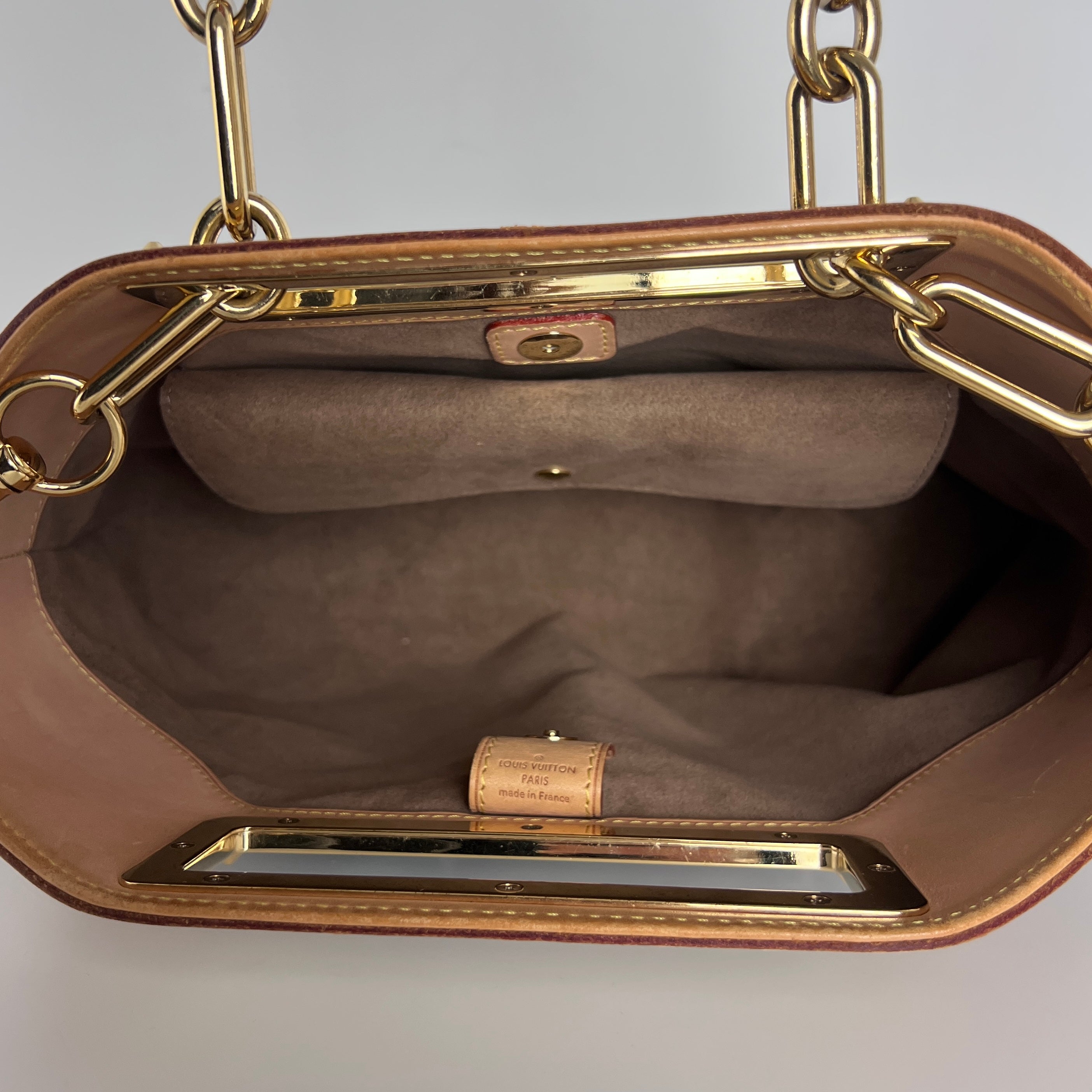 Sac à main LOUIS VUITTON Judy Murakami toile et cuir marron