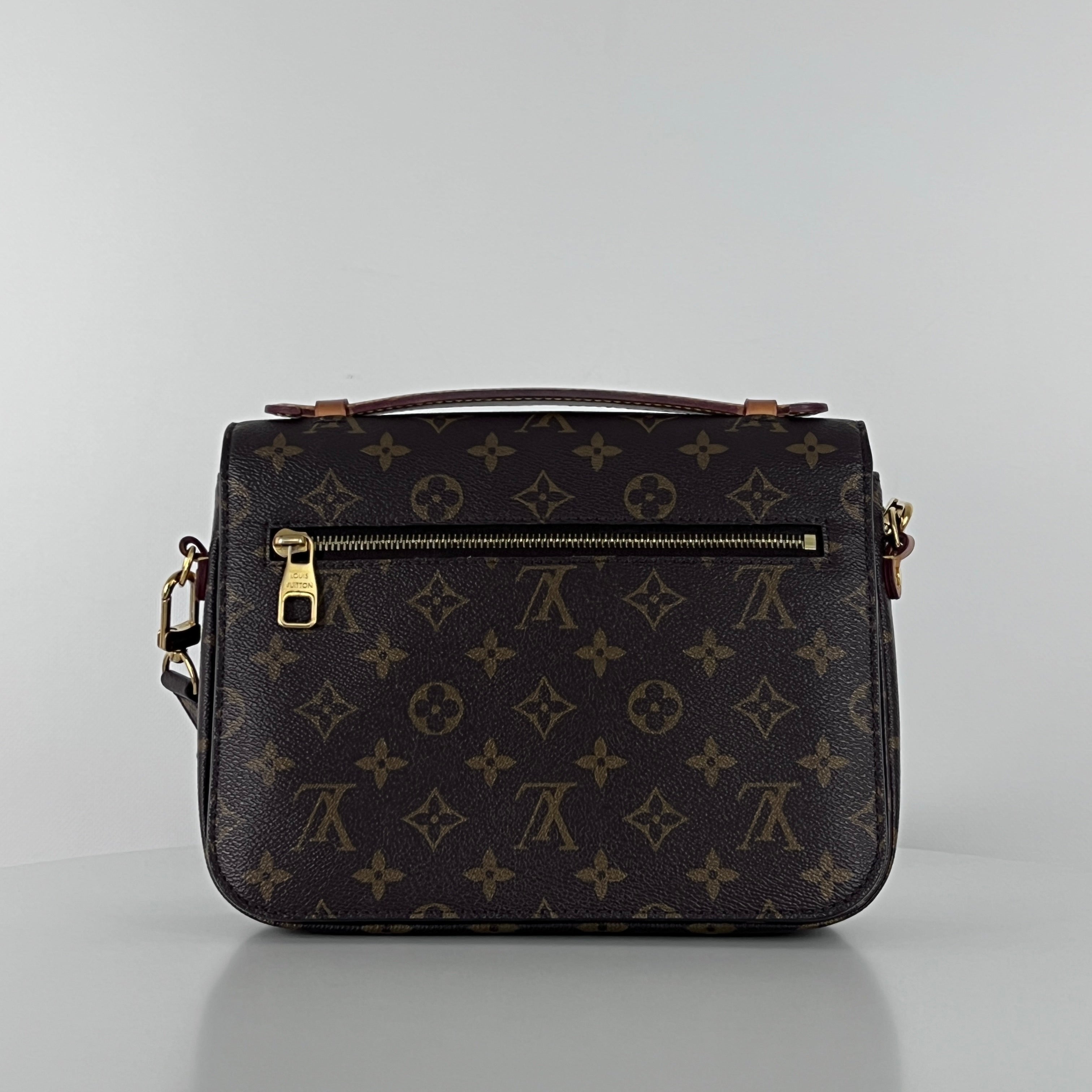 Sac à main LOUIS VUITTON Metis toile et cuir marron