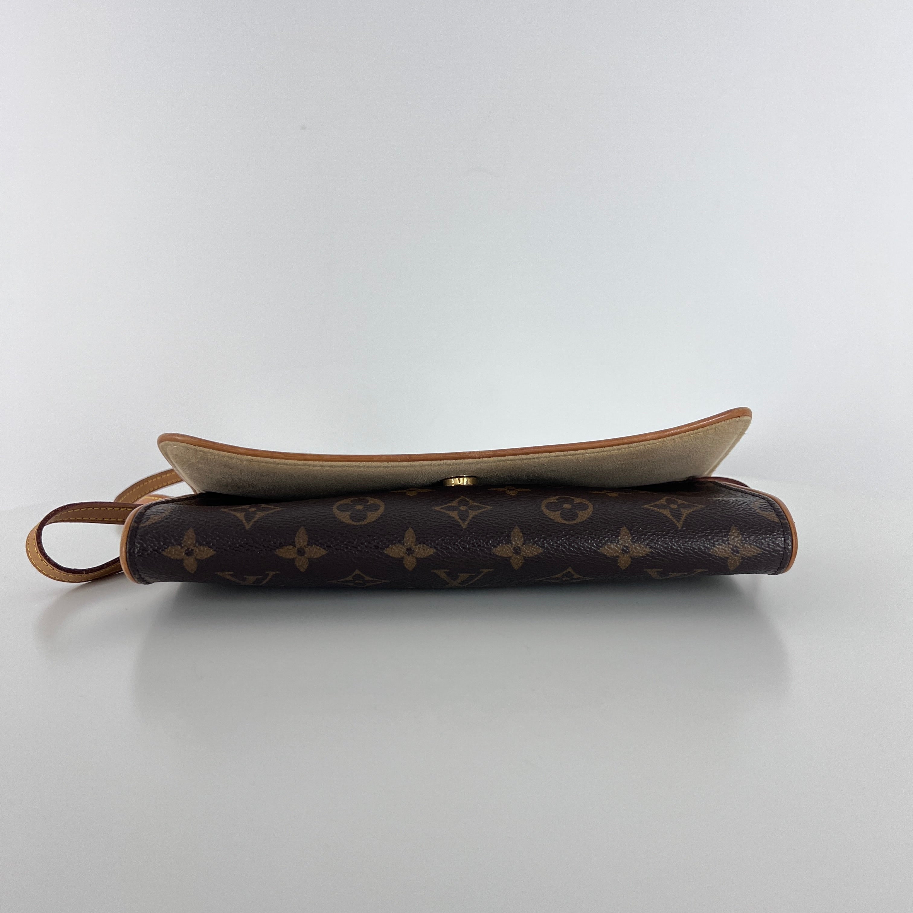 Sac à main LOUIS VUITTON Twin PM toile et cuir marron