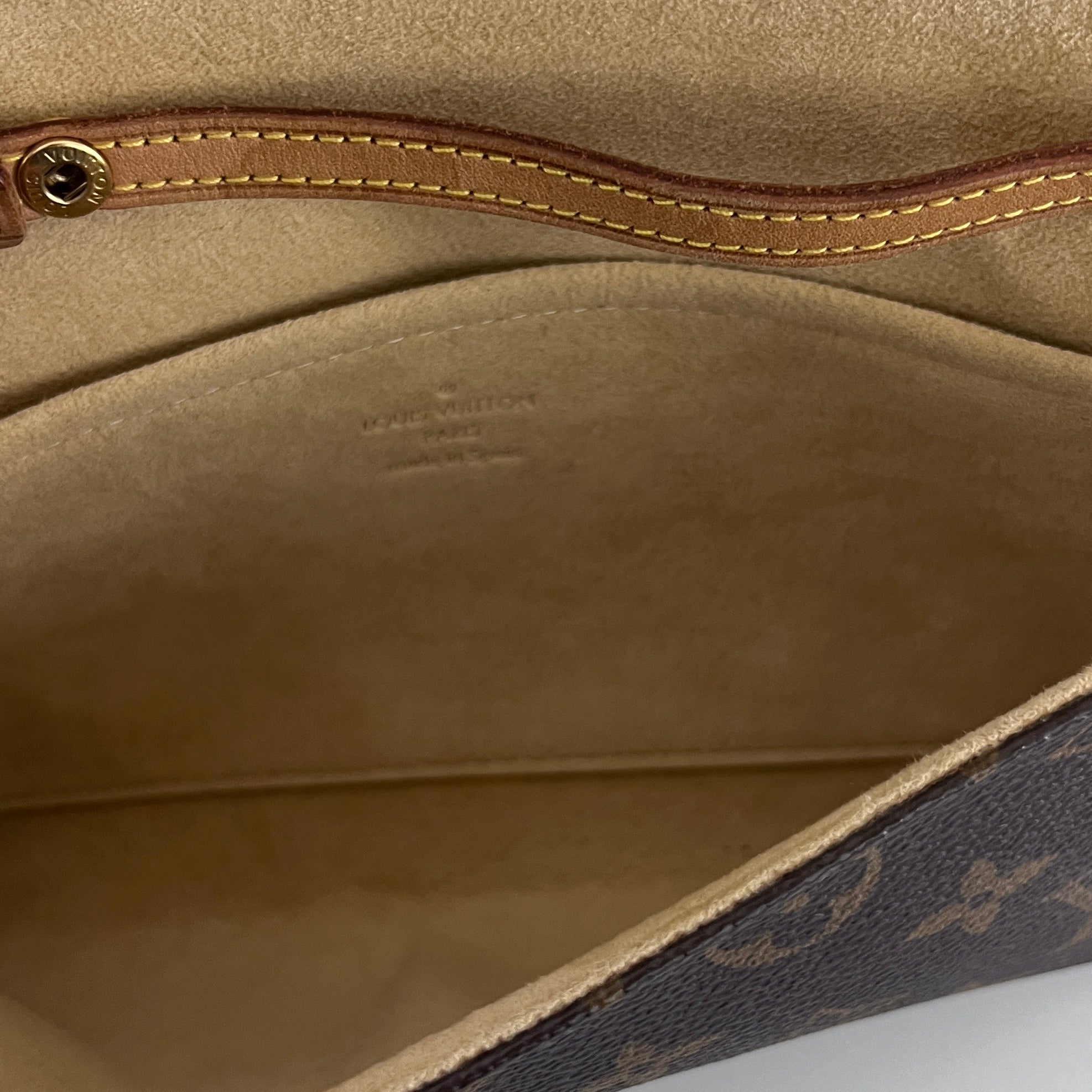 Sac à main LOUIS VUITTON Twin PM toile et cuir marron