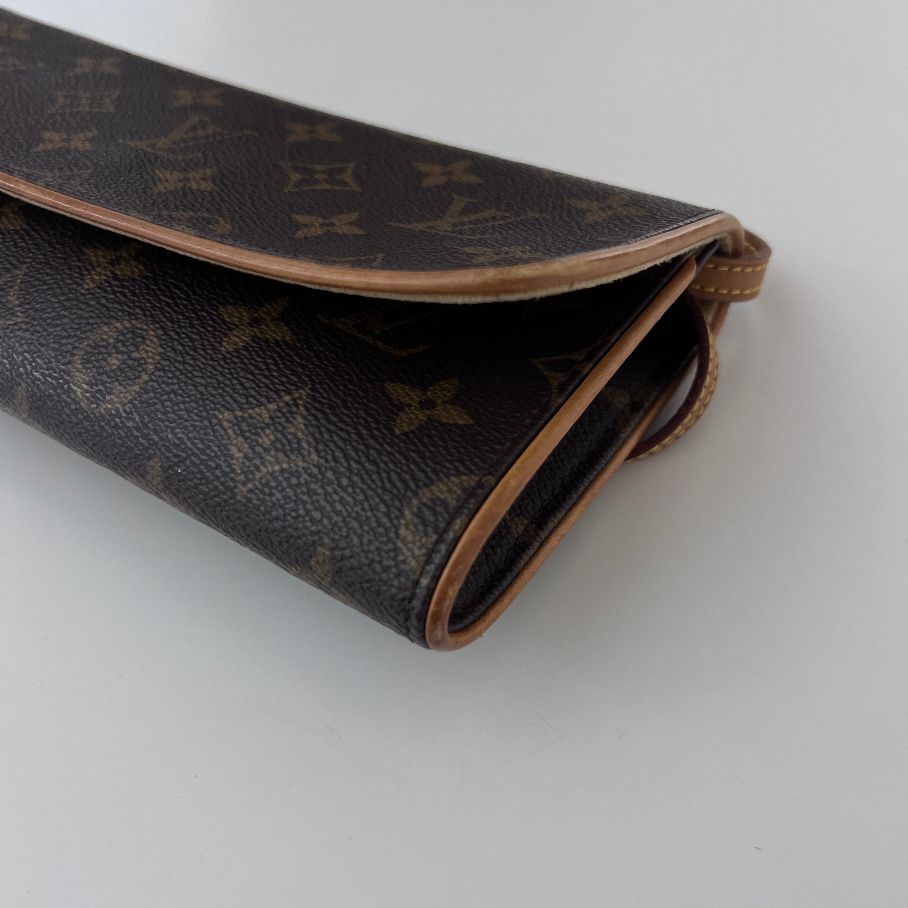 Sac à main LOUIS VUITTON Twin PM toile et cuir marron