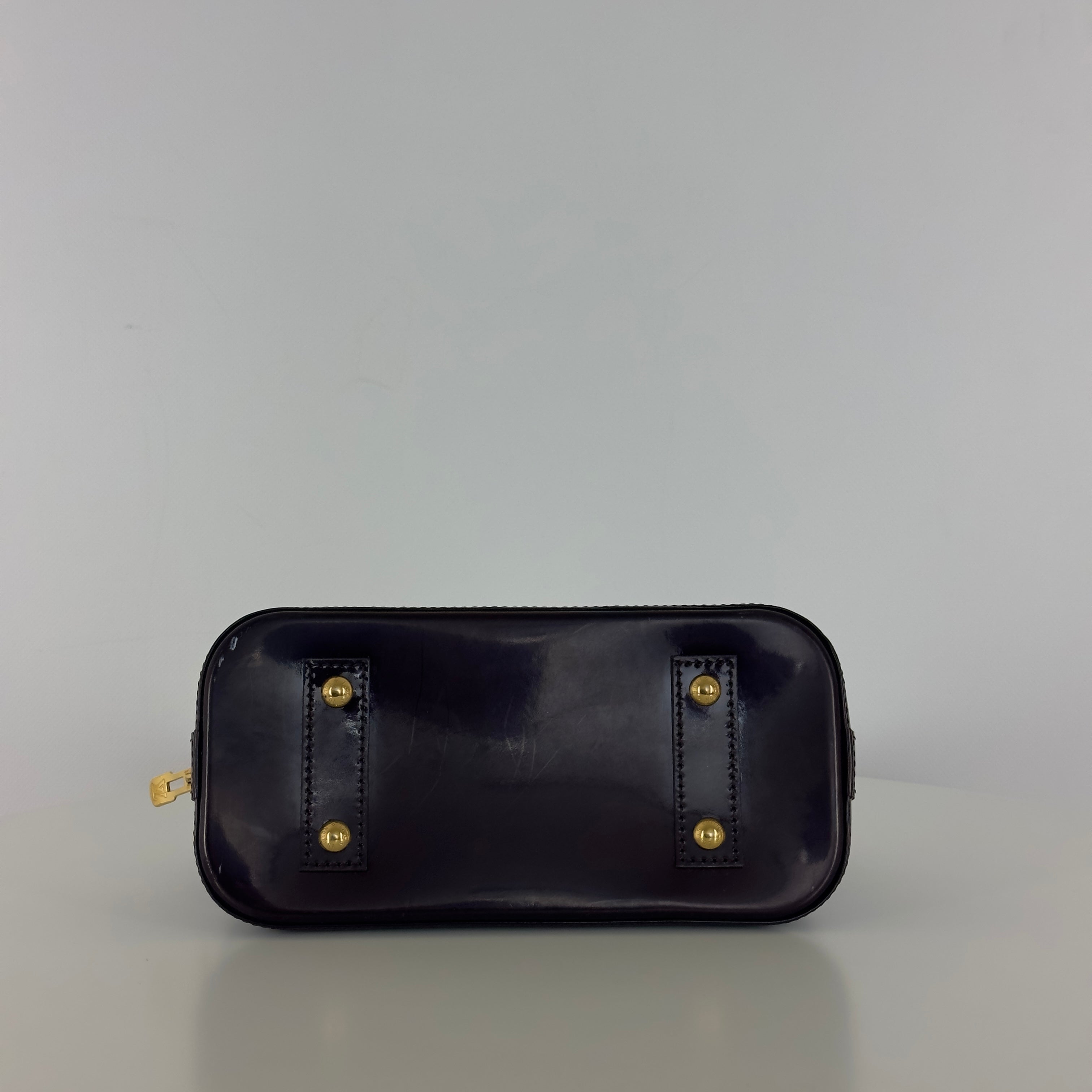 Sac à main LOUIS VUITTON Alma BB cuir verni violet
